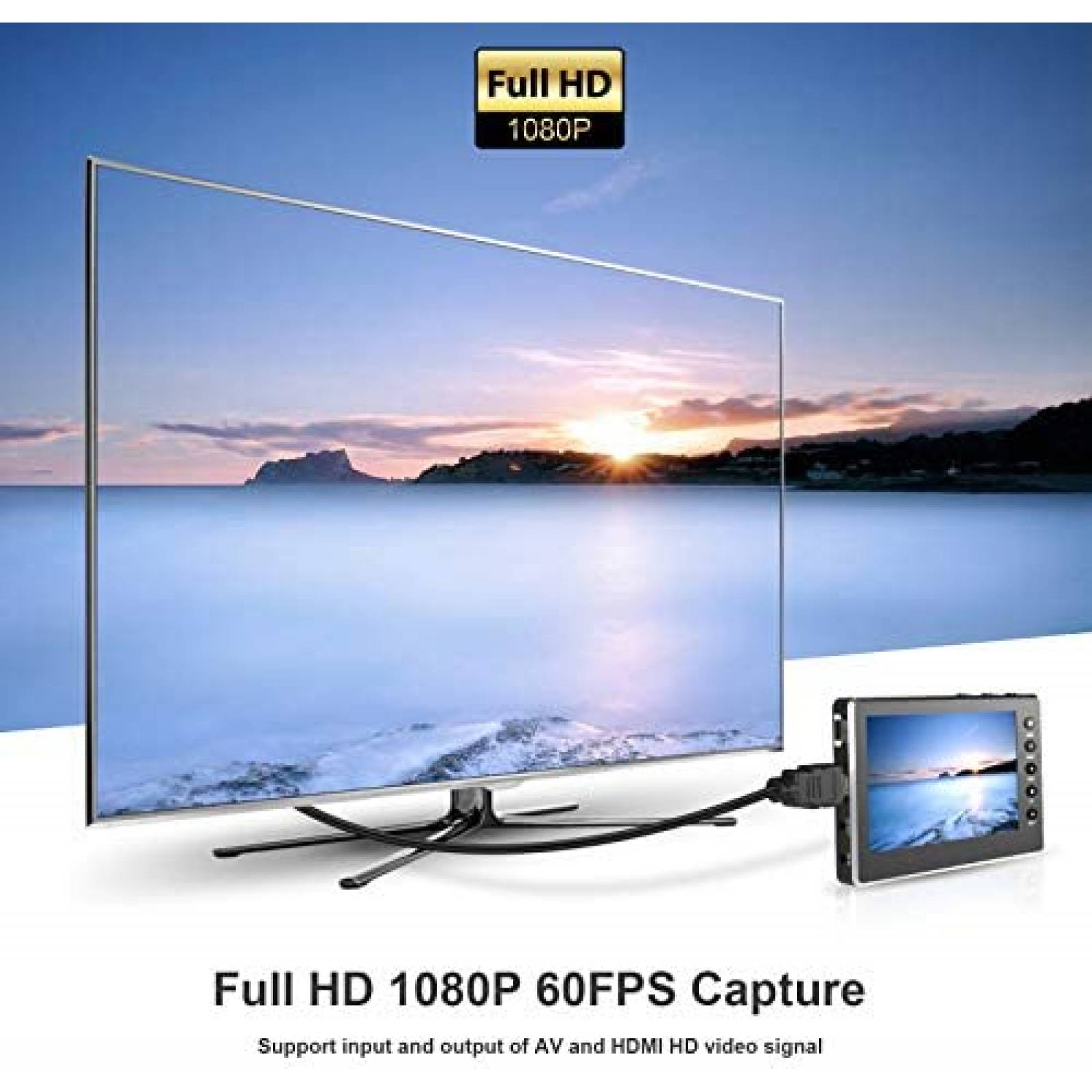 Convertidor de Video Digitnow con LCD 5'' OLED -Negro