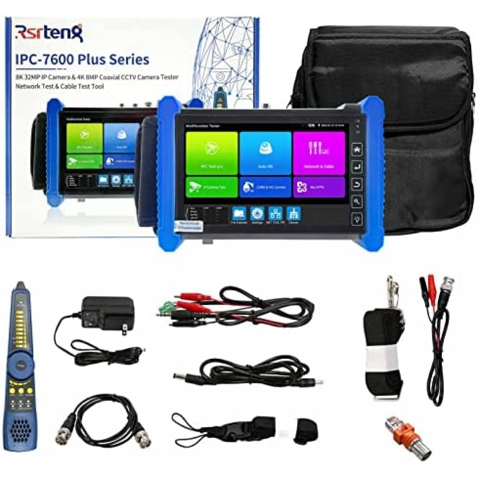 Monitor Portatil Rsrteng CCTV 8K 32MP AHD HDMI -Negro