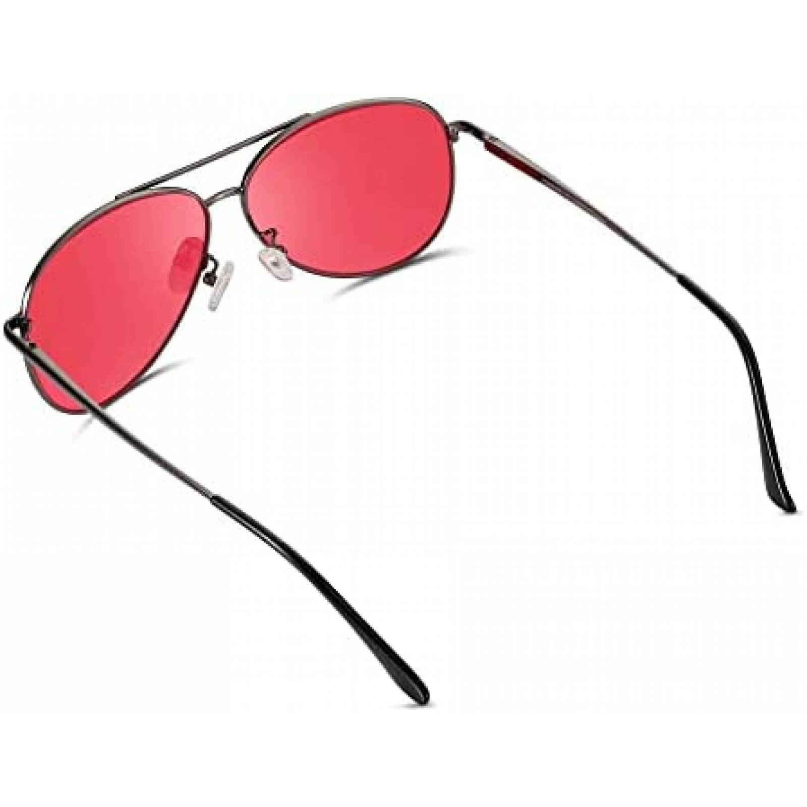 Lentes de Sol Pilestone Estilo Aviador Para Hombre -Rojo