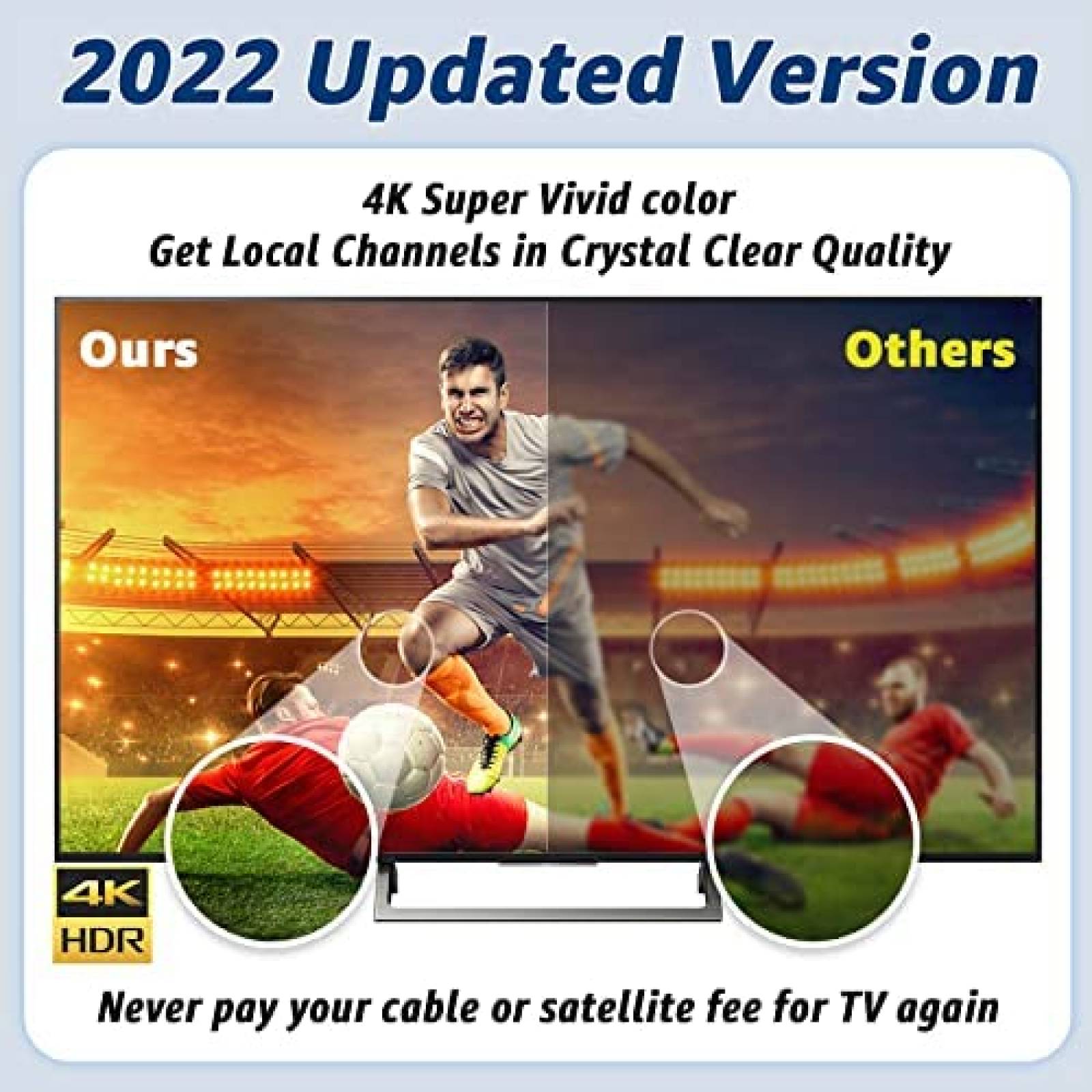 Antena Satelital DTB TECH de 75Ohm para TV HD -Negro