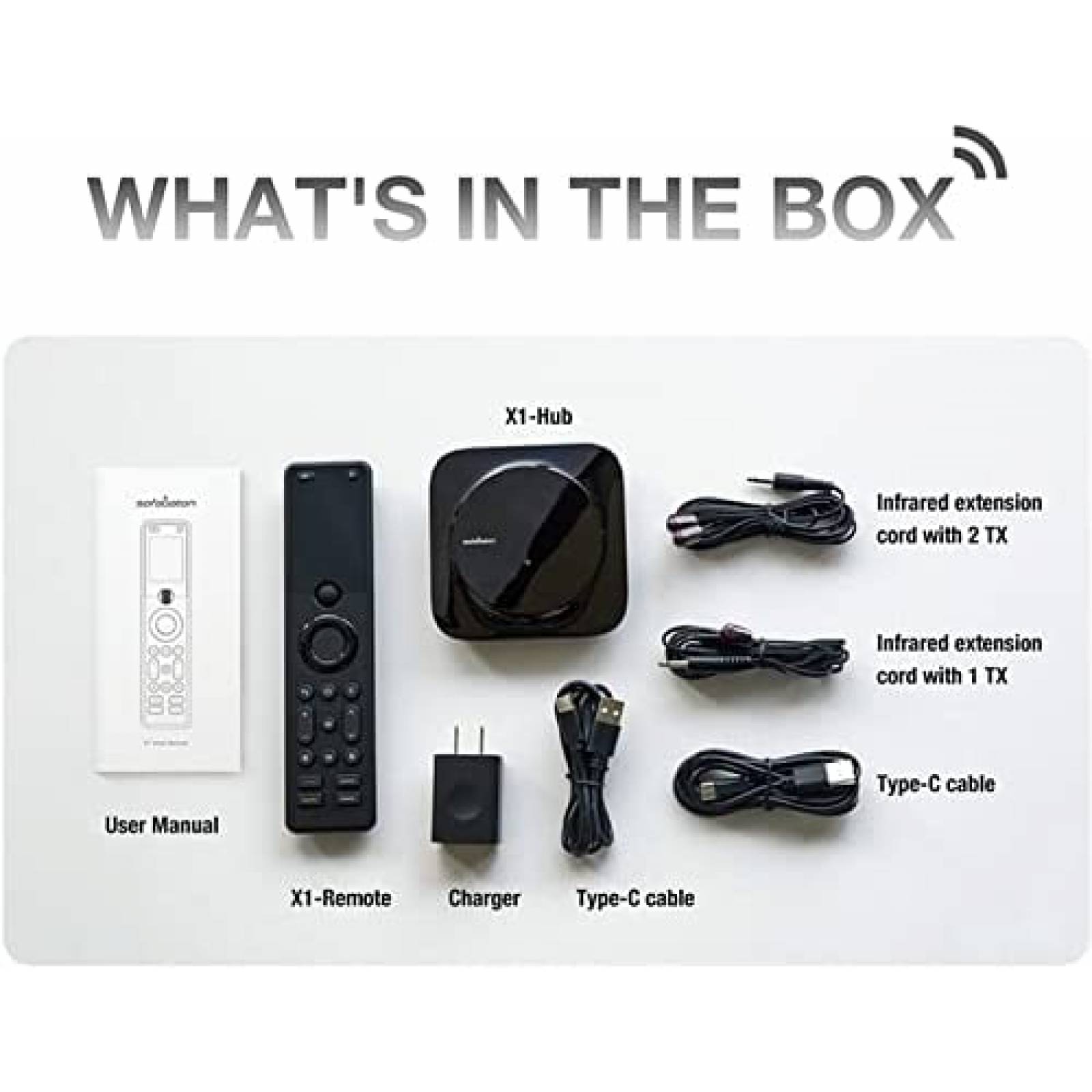 Control Remoto Universal SofaBaton X1 con Smart App -Negro