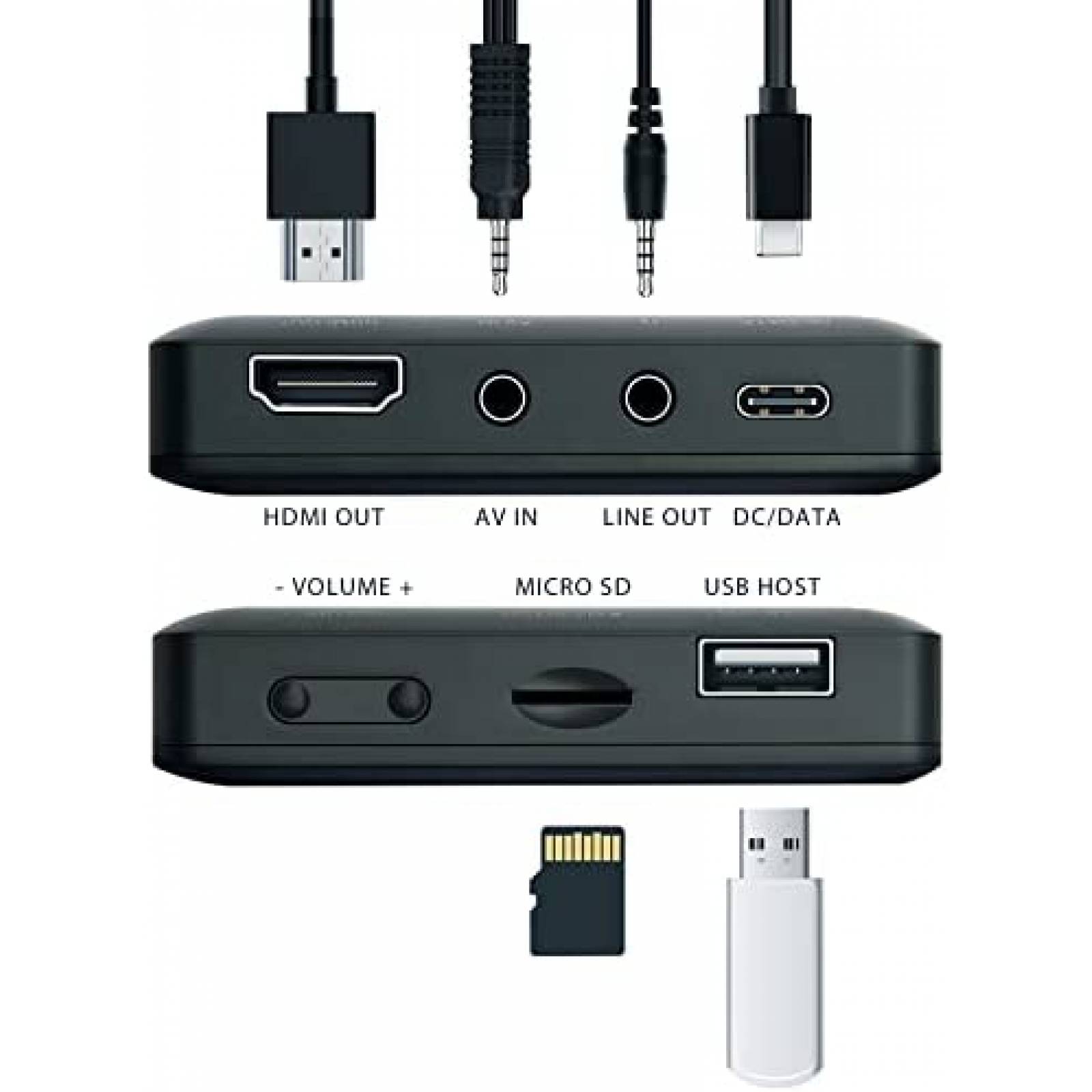 Convertidor de Video MWIN 4.3'' VHS a Digital USB HDMI
