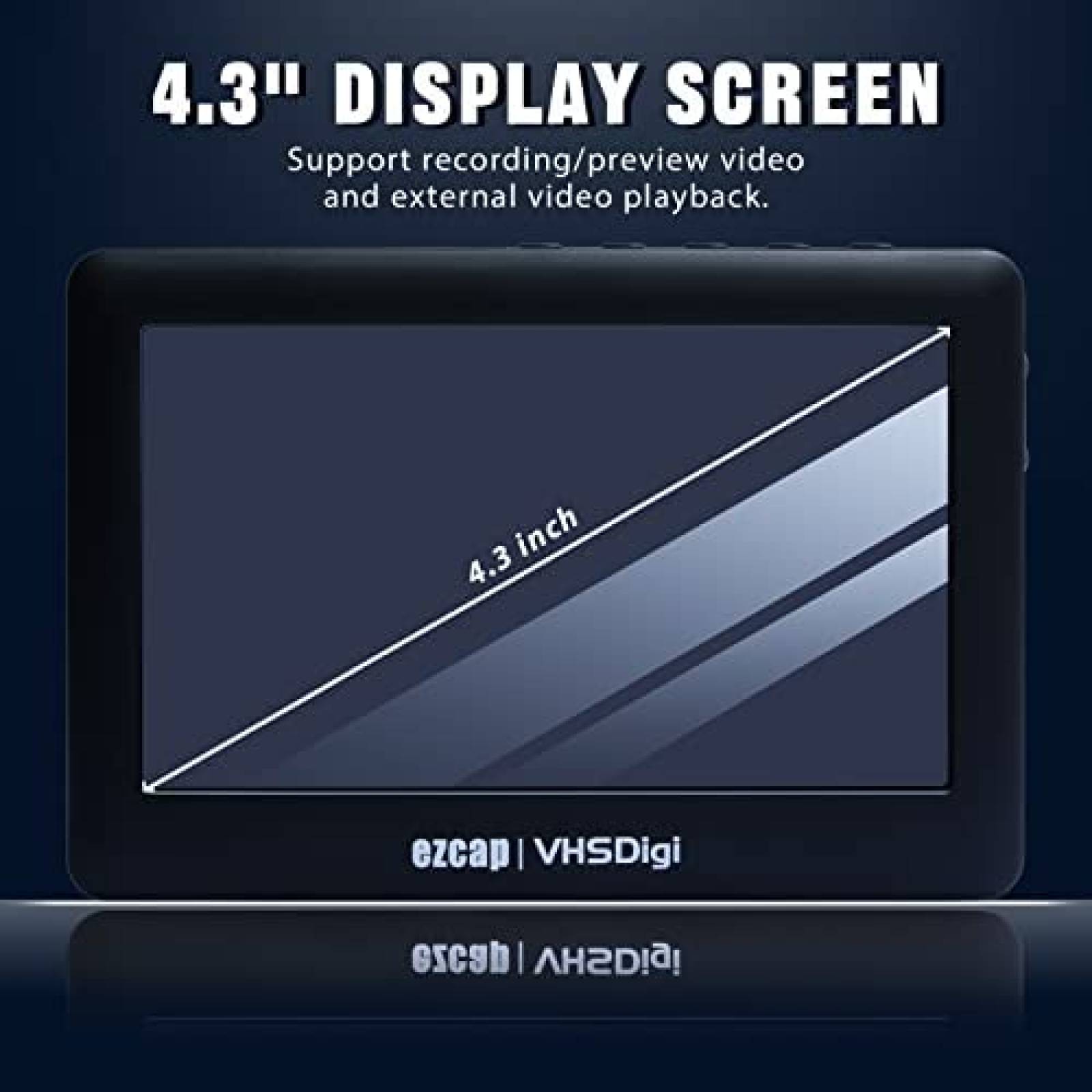 Convertidor de Video MWIN 4.3'' VHS a Digital USB HDMI