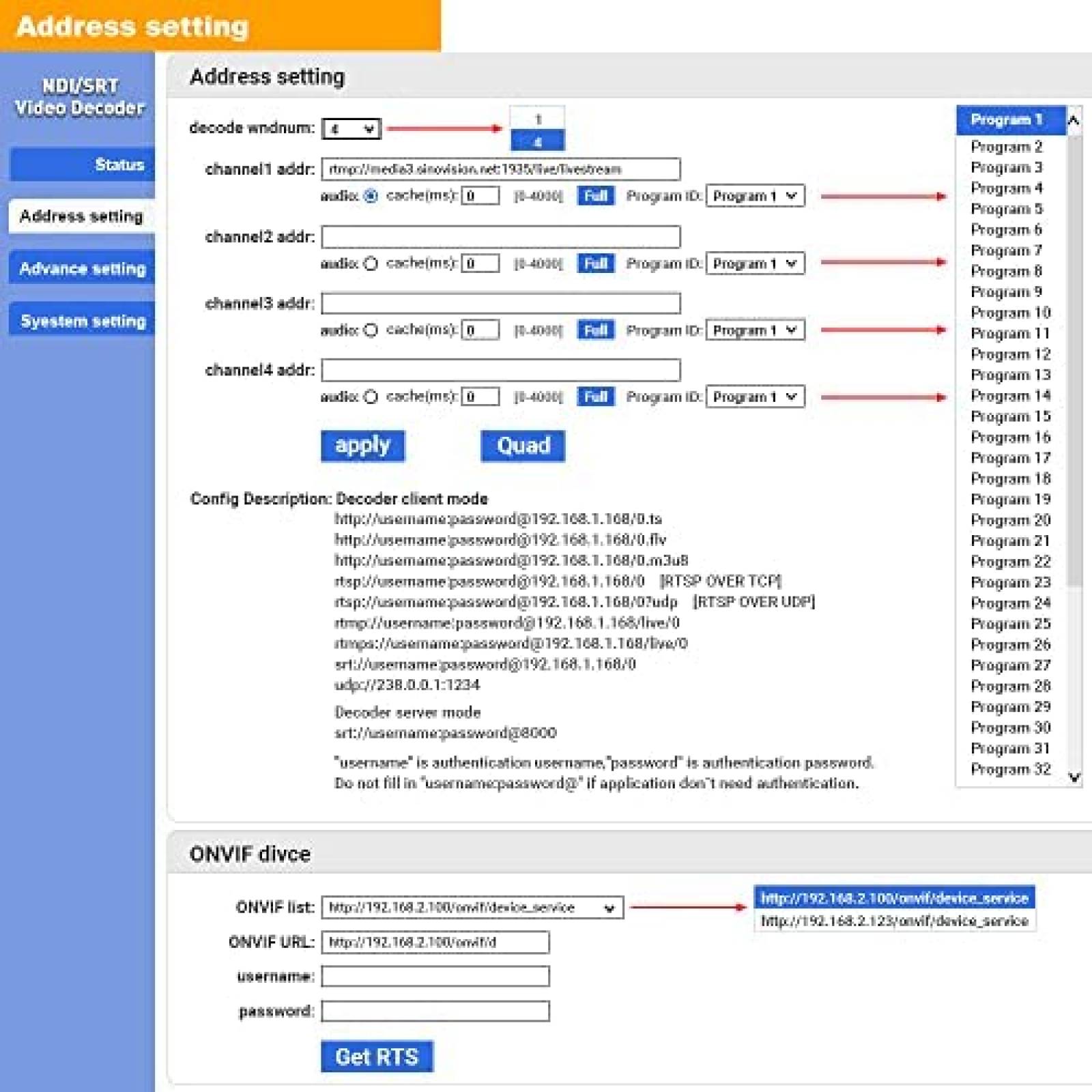 Convertidor de Video URayCoder para Streaming H.264-5 -Negro