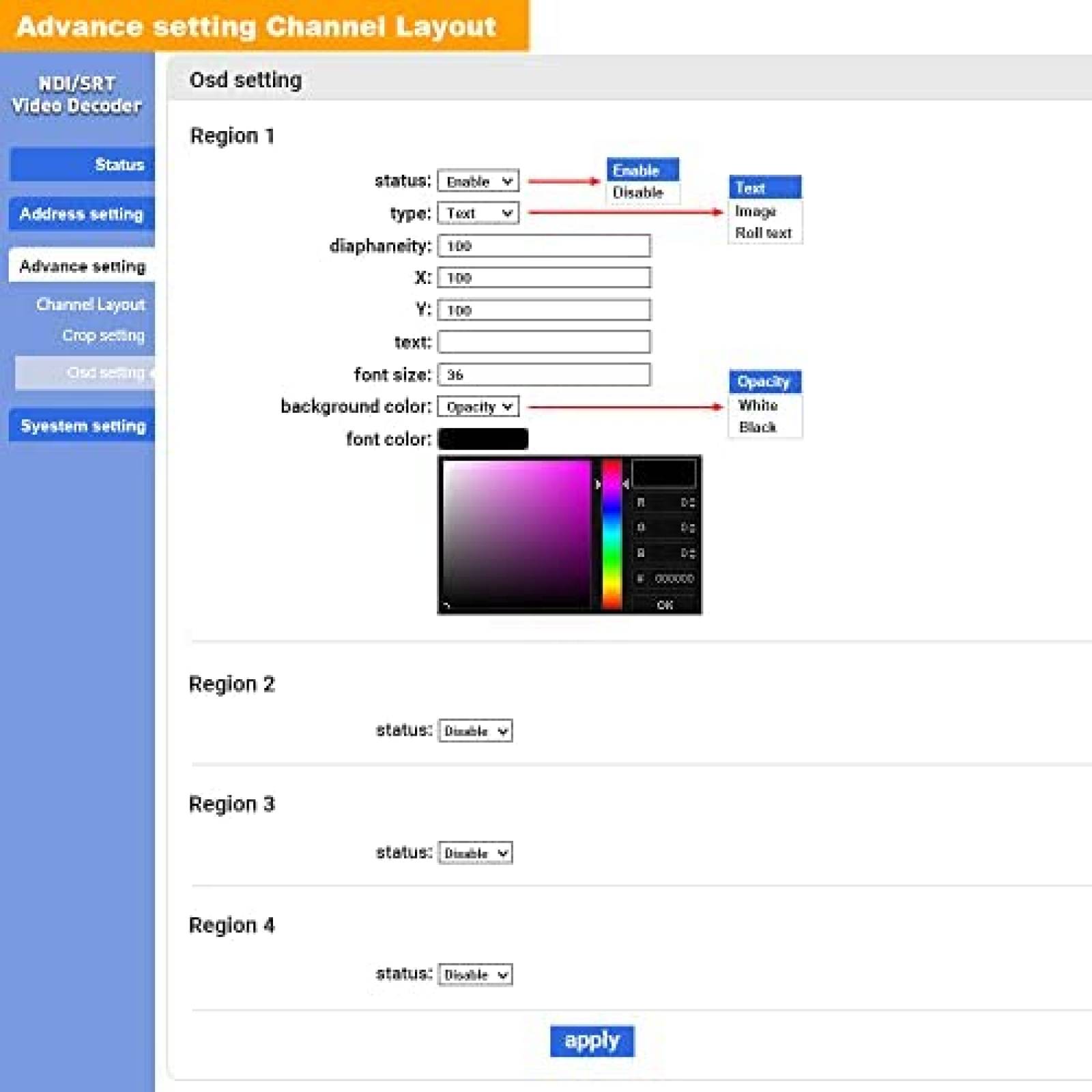 Convertidor de Video URayCoder para Streaming H.264-5 -Negro