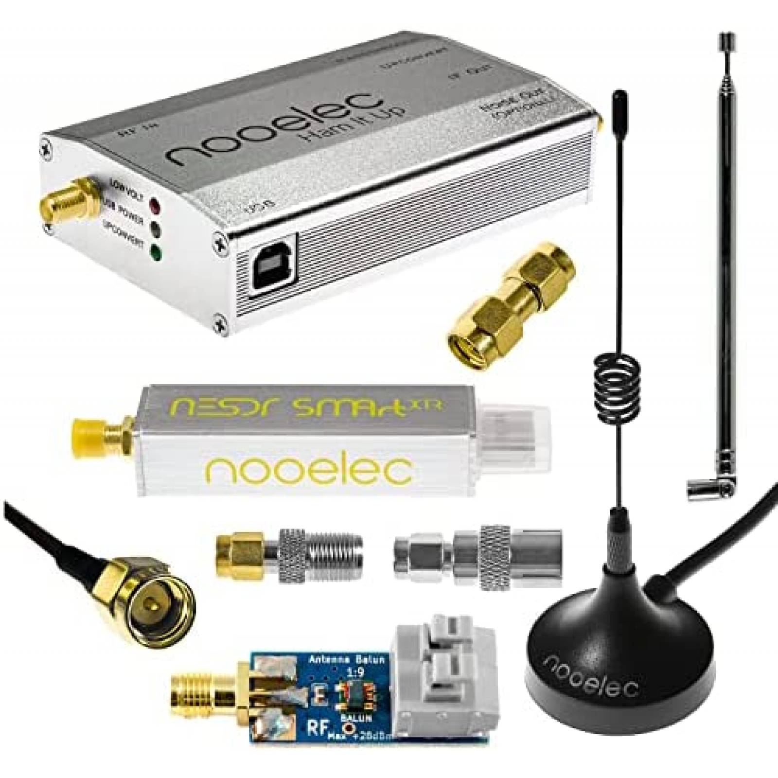 Kit de Radio Nooelec NESDR 300Hz-2.3GHz 3 Antenas -Blanco