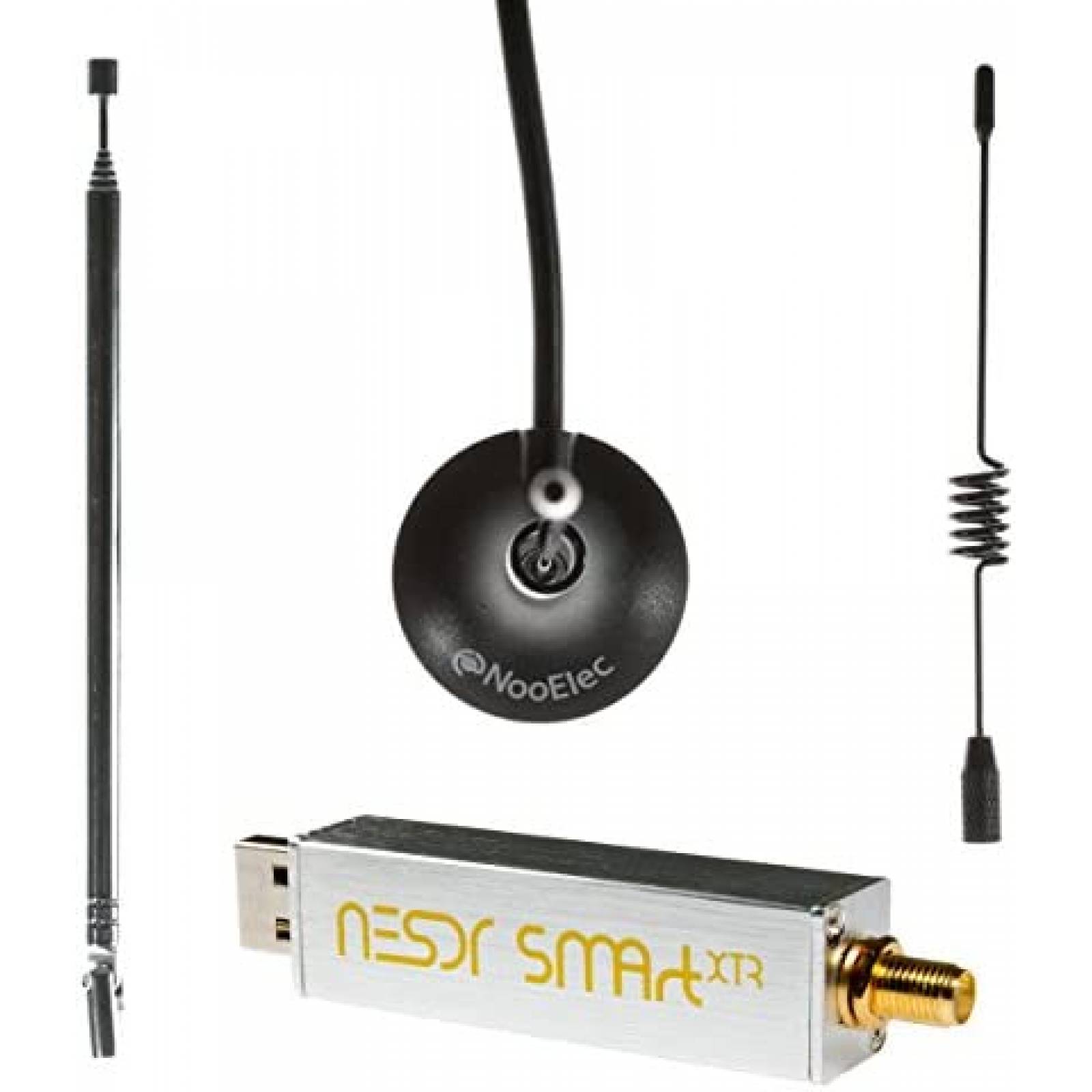 Kit de Radio Nooelec NESDR 300Hz-2.3GHz 3 Antenas -Blanco