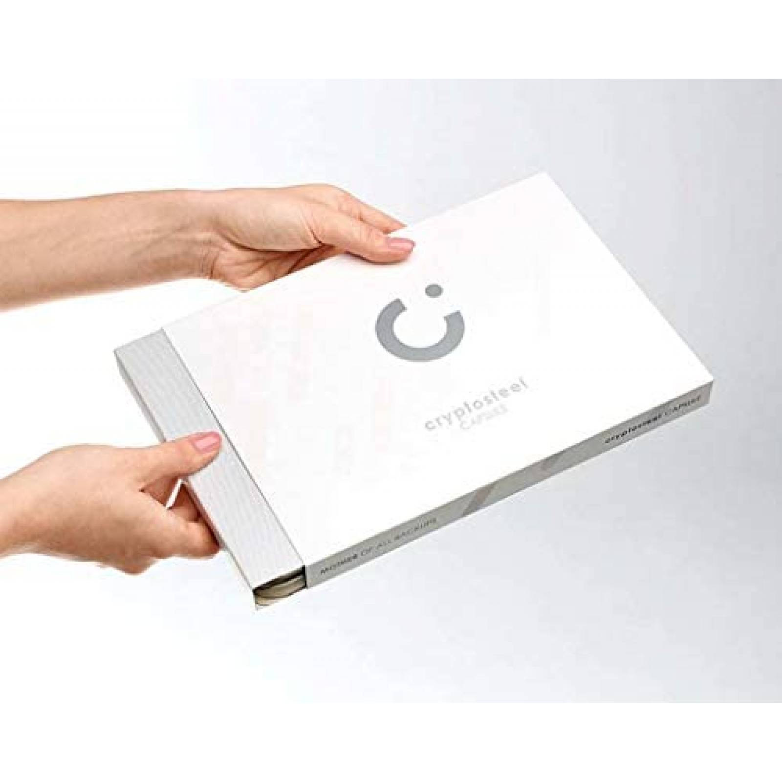 Cryptosteel BitcoinMerch.com Impermeable -Plateado