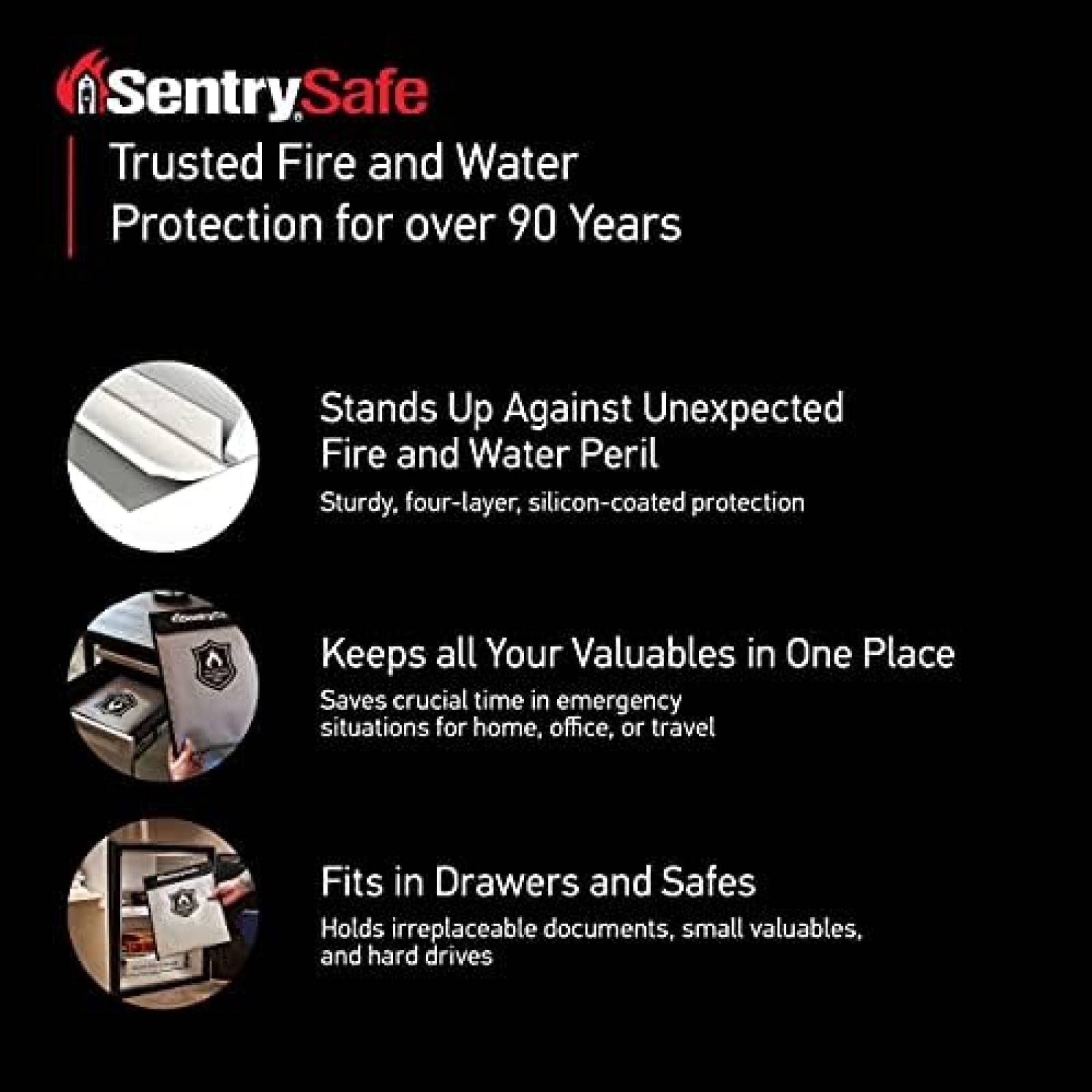 Bolsa para Documentos SentrySafe Aprueba de Fuego y Agua
