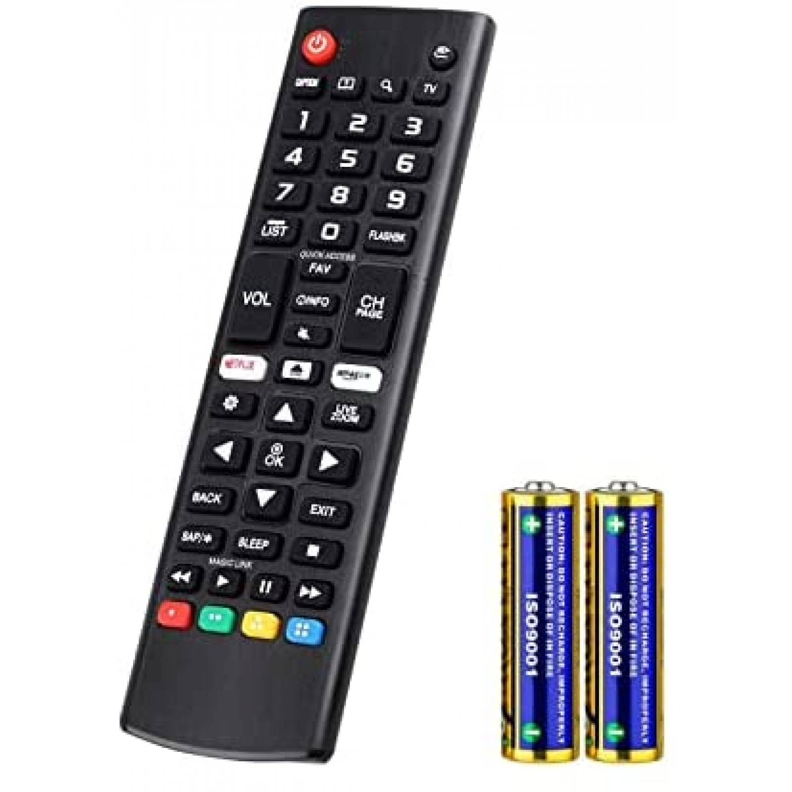 Control Remoto Angrox LCD LED Universal para TVs LG -Negro