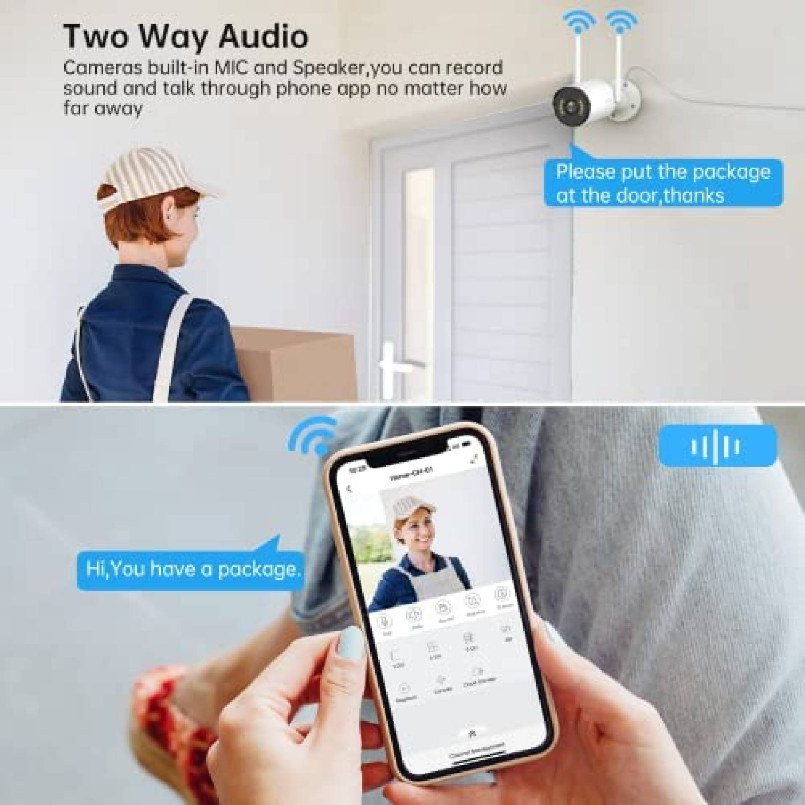 Sistema de Vigilancia SMONET CCTV DVR con 4 Camaras WiFi