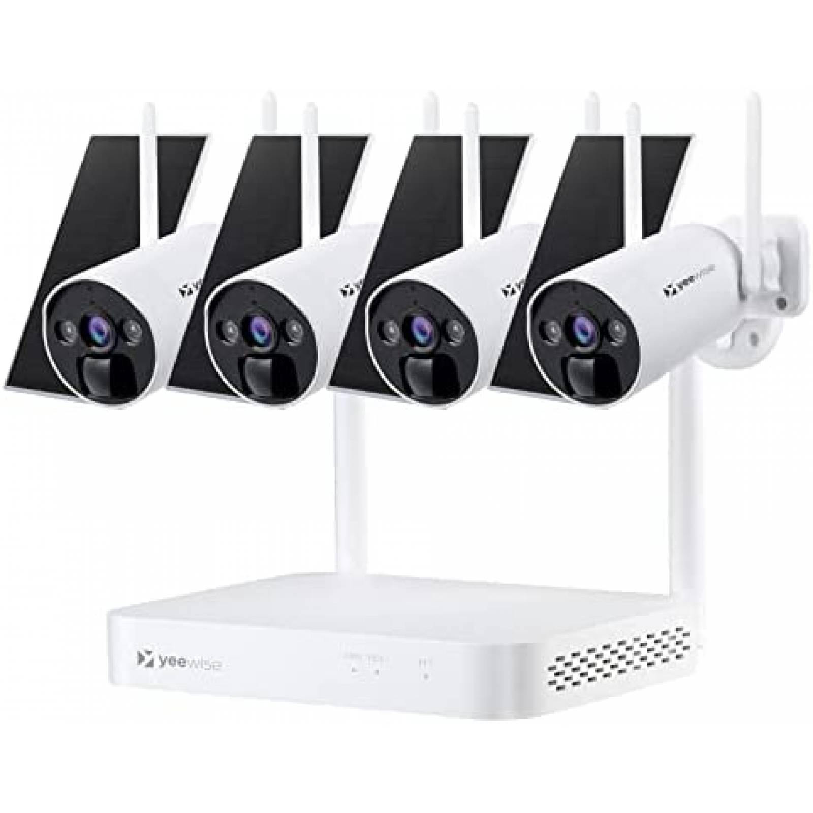 Sistema de Vigilancia Yeewise de 4 Camaras 4MP -Blanco