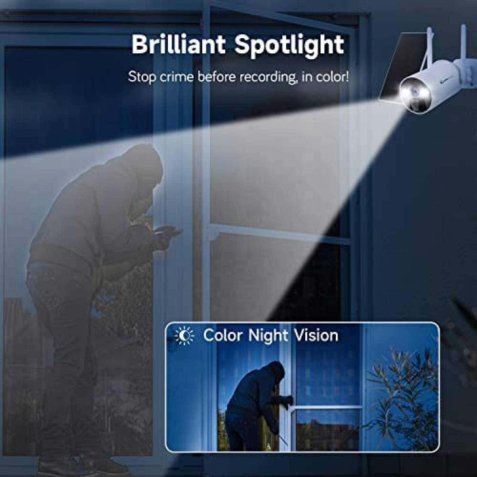 Sistema de Vigilancia Yeewise de 4 Camaras 4MP -Blanco