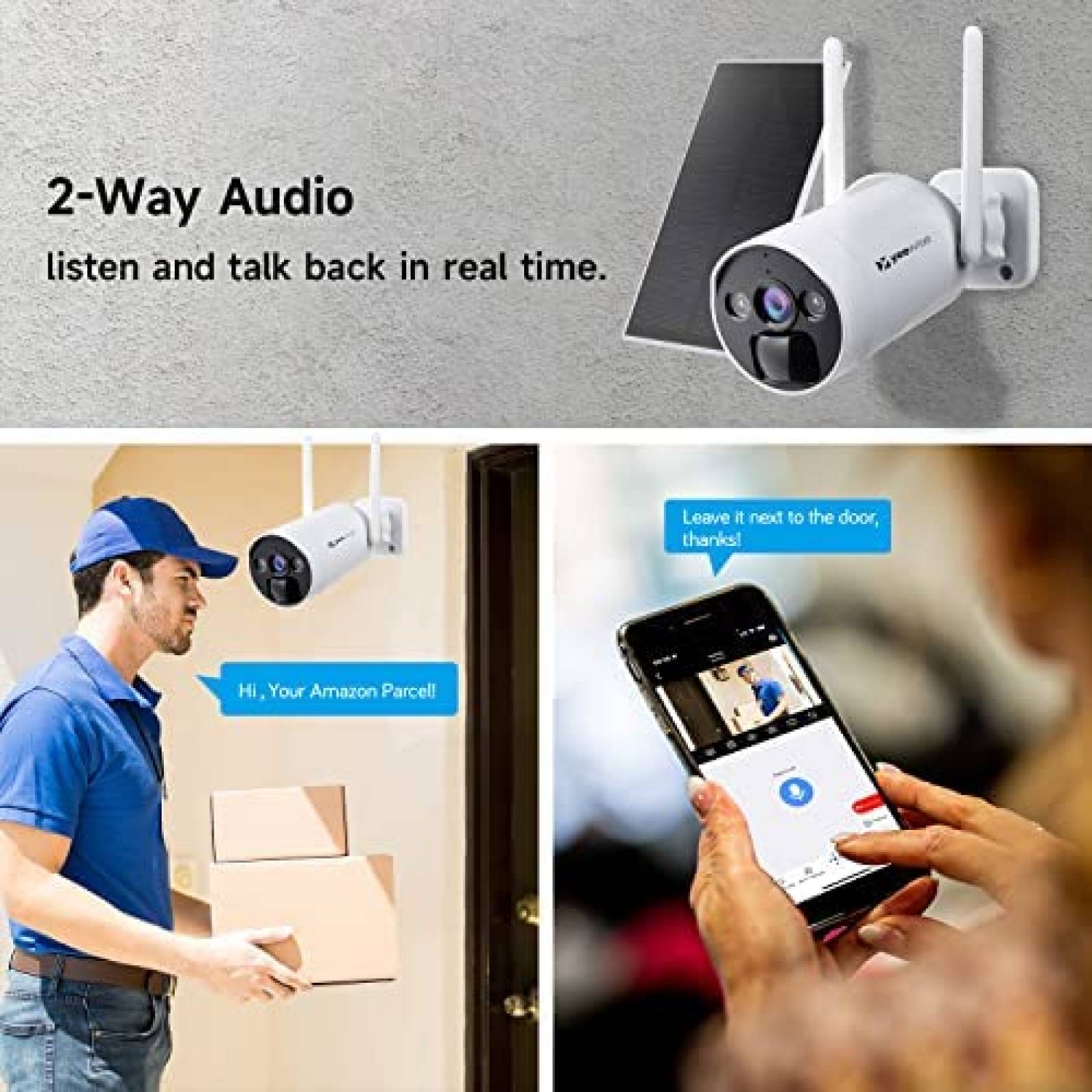 Sistema de Vigilancia Yeewise de 4 Camaras 4MP -Blanco