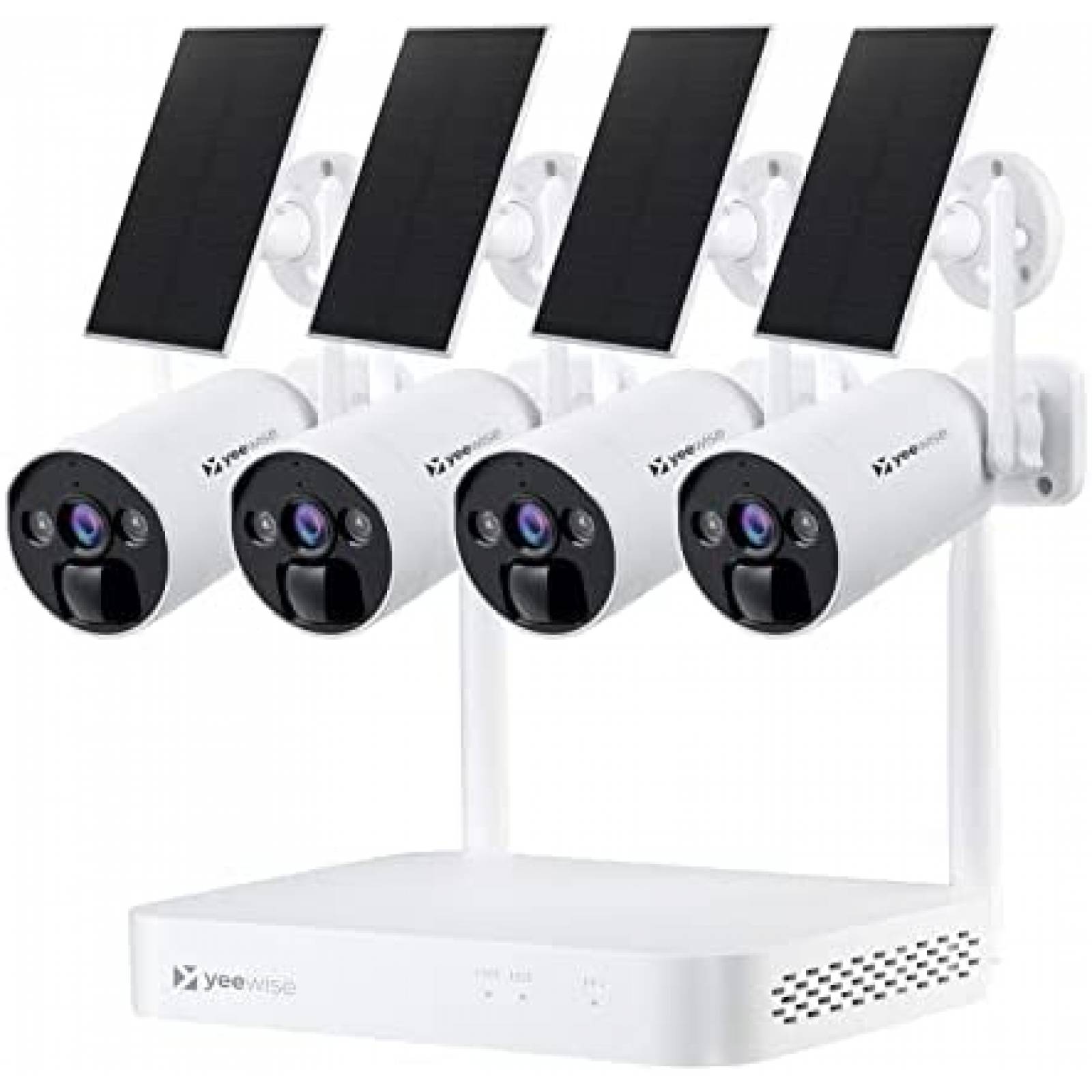 Sistema de Vigilancia Yeewise de 4 Camaras 4MP -Blanco