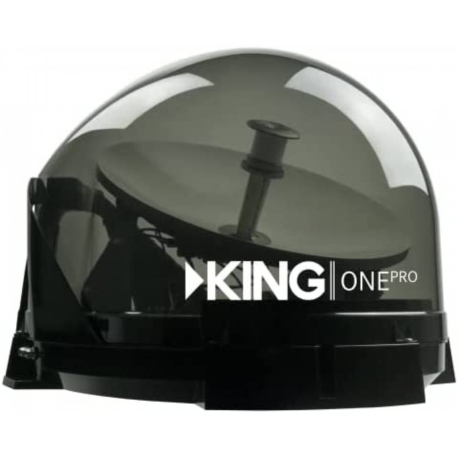 Antena Satelital King One Pro para Television Negro