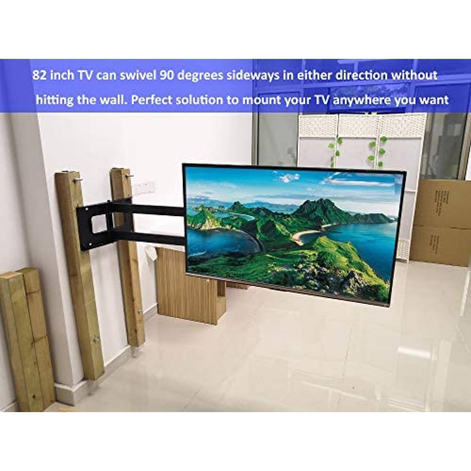 Soporte para TV FORGING MOUNT 42 a 80'' 600x400mm -Negro