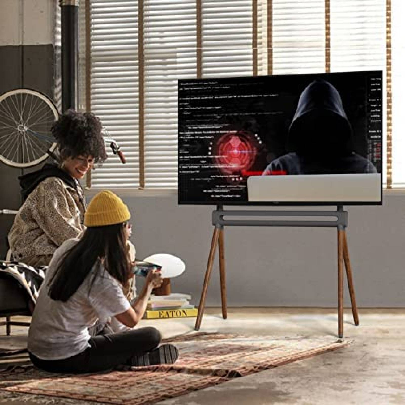 Tripie para TV Putorsen de 49 a 70'' Ajustable -Madera