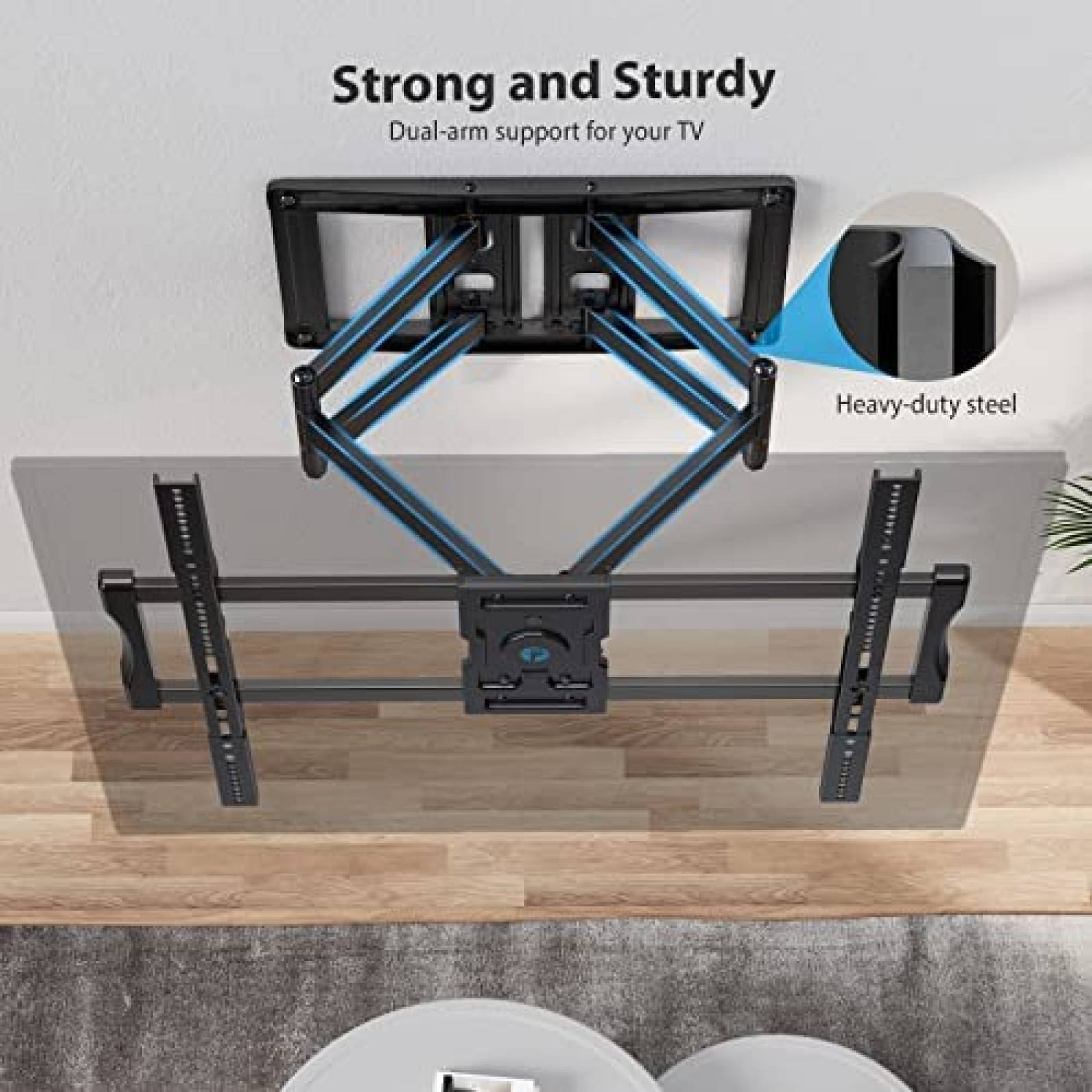 Soporte para TV Pipishell 50-95'' Doble Inclinacion Ext 29''