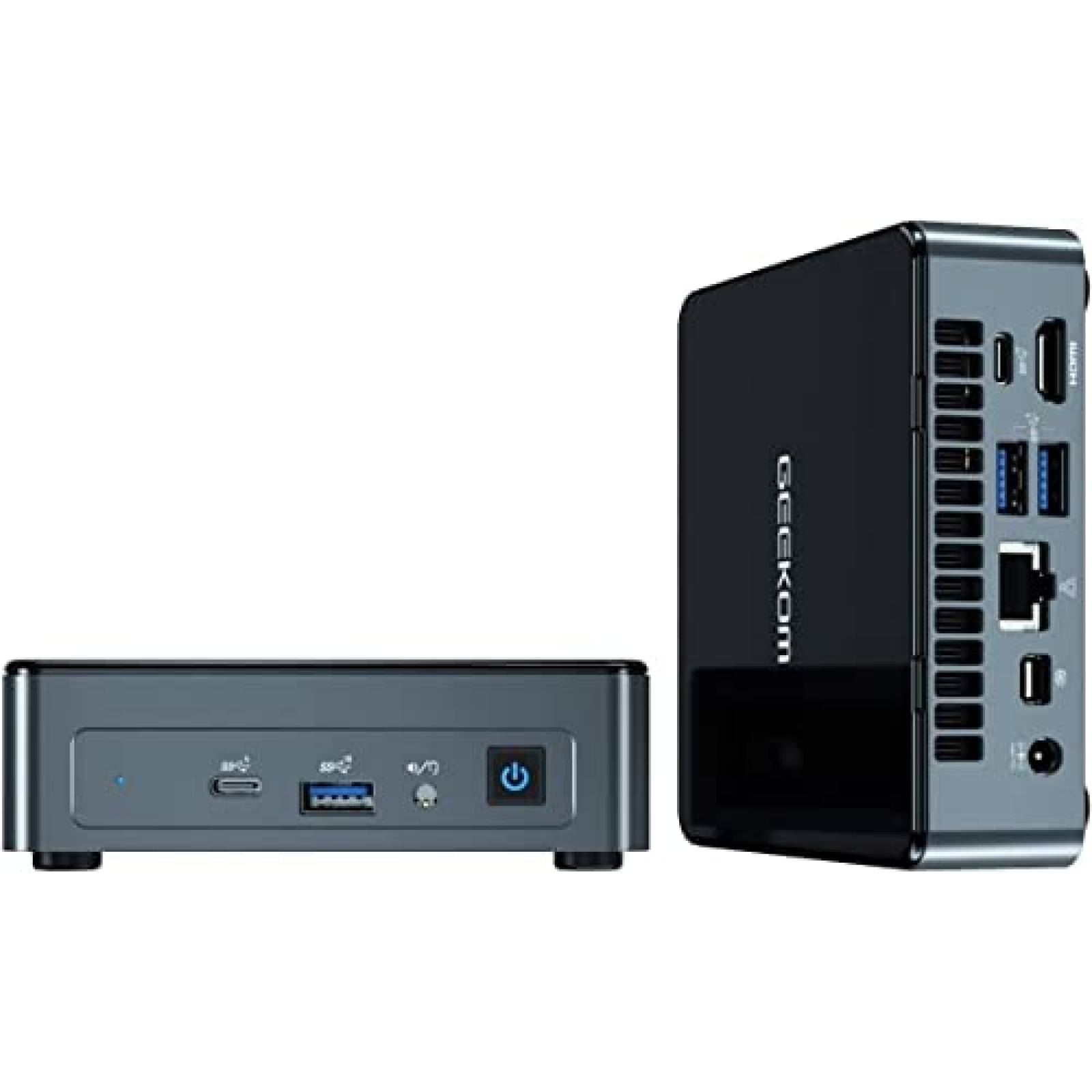 Mini PC GEEKOM Celeron N5095 8GB 256GB W11P -Negro