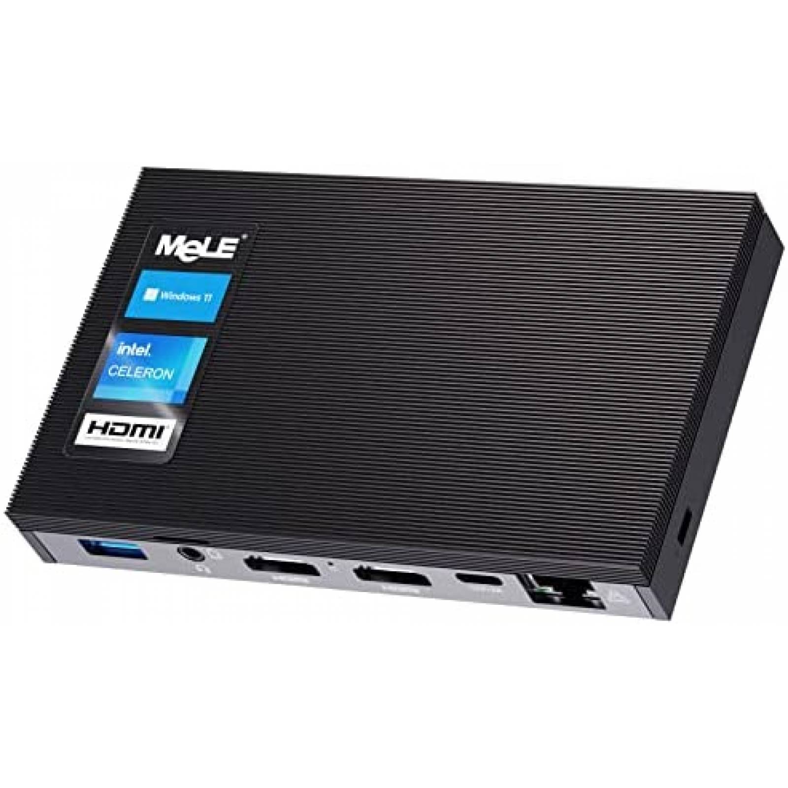Mini PC MeLE Quieter2Q Celeron J4125 8GB 128GB W11P -Negro