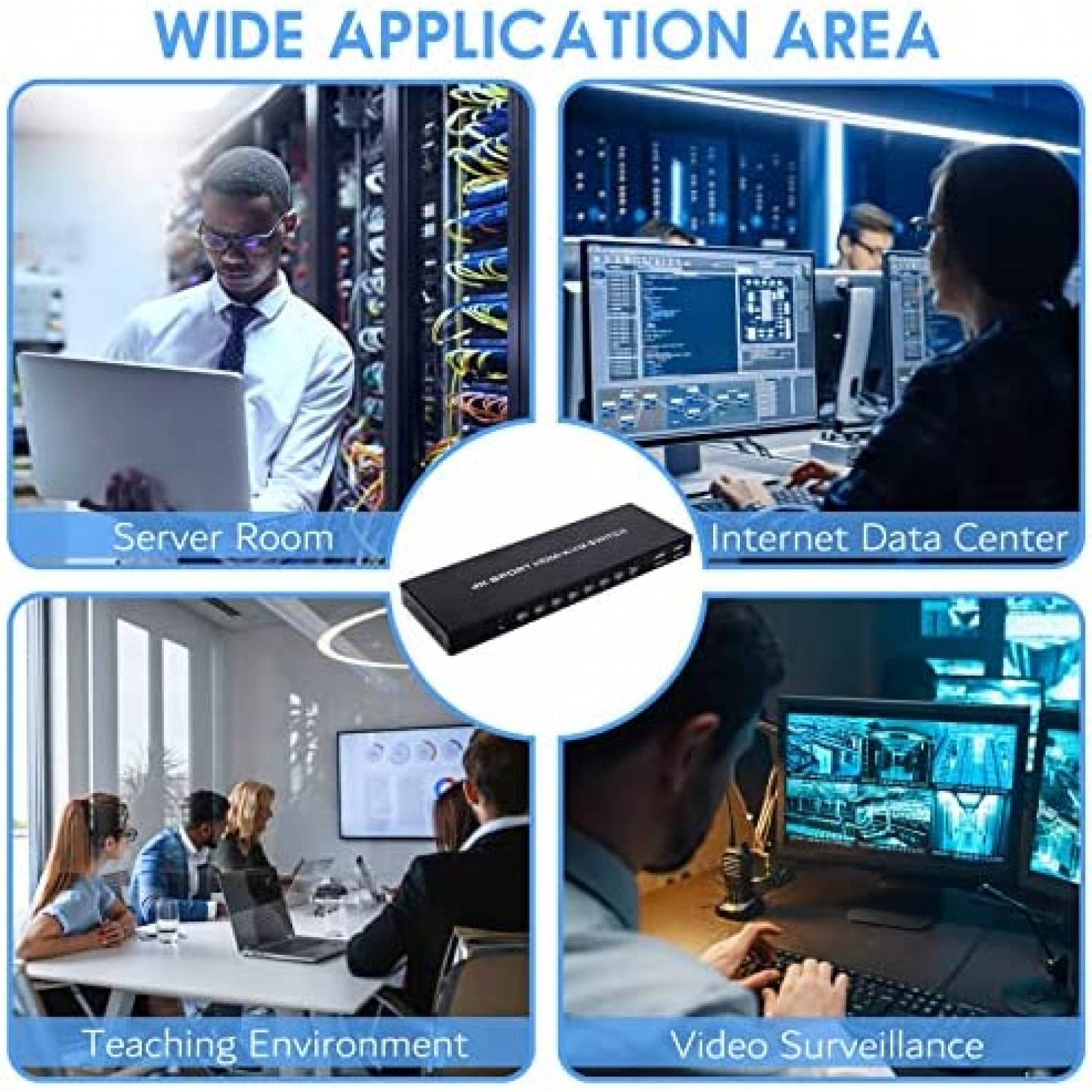 Switch KVM TCNEWCL Conmutador 8 Puertos 1 Monitor HDMI 4K