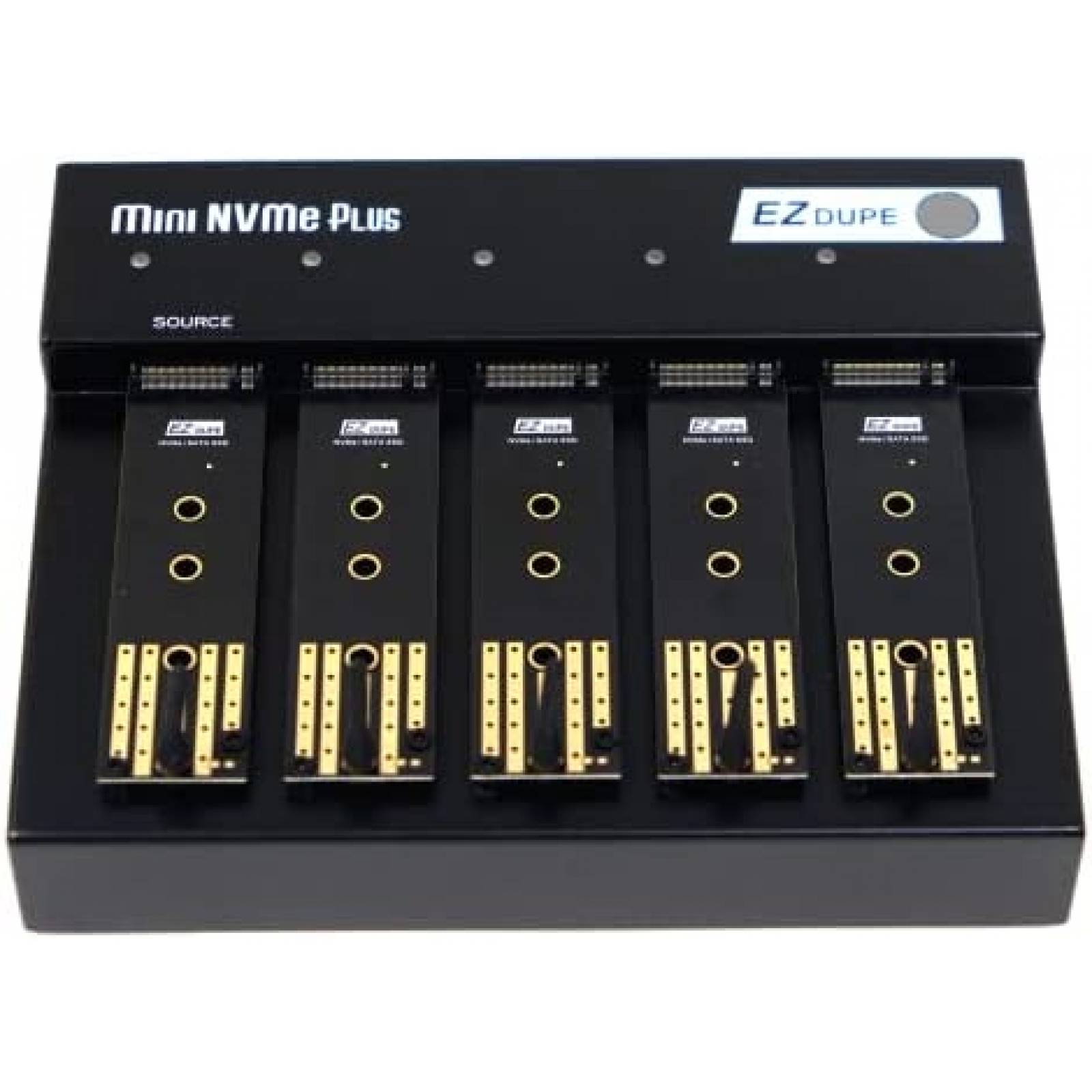 Clonador SSD EZ DUPE Duplicador M.2 de 1 a 4 M.2 -Negro