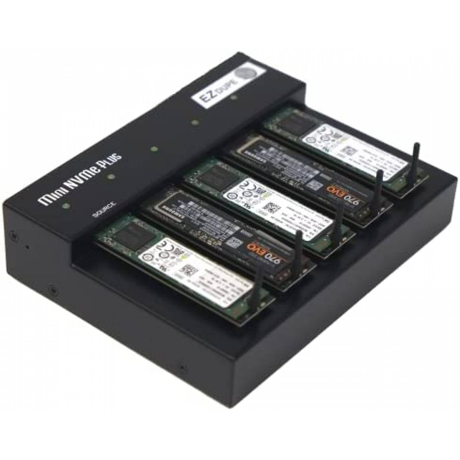 Clonador SSD EZ DUPE Duplicador M.2 de 1 a 4 M.2 -Negro