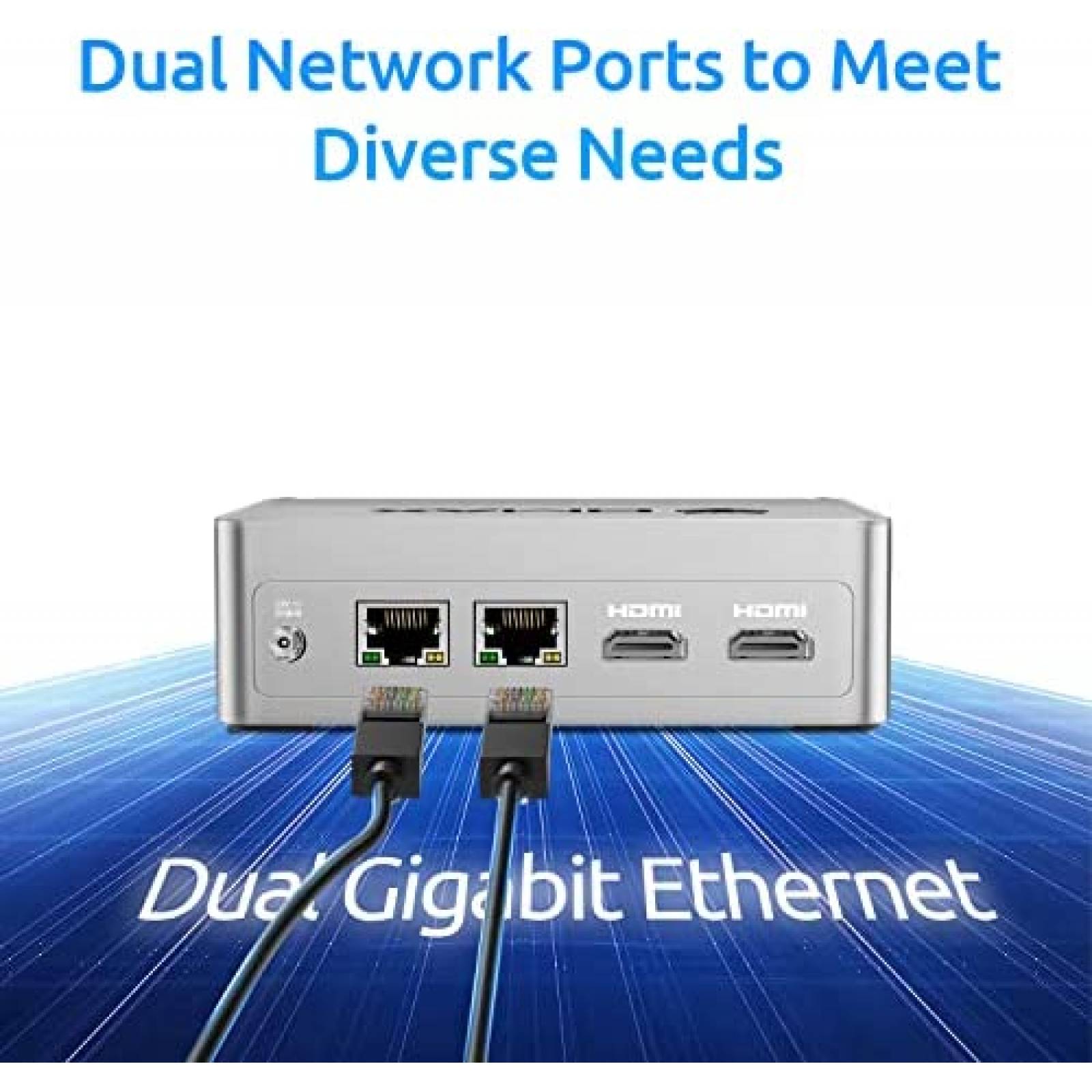 Mini PC Bmax Intel N5095 16GB 512GB Windows 11 Pro -Plata