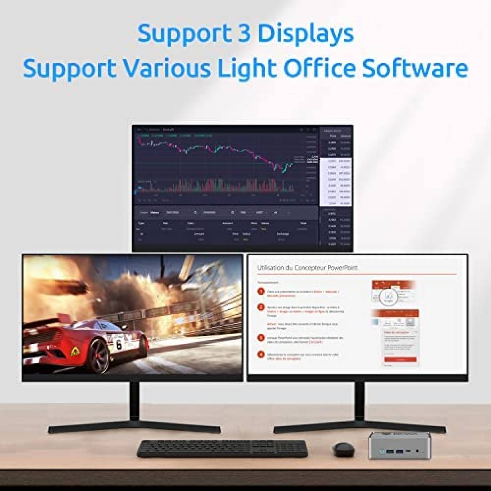 Mini PC Bmax Intel N5095 16GB 512GB Windows 11 Pro -Plata