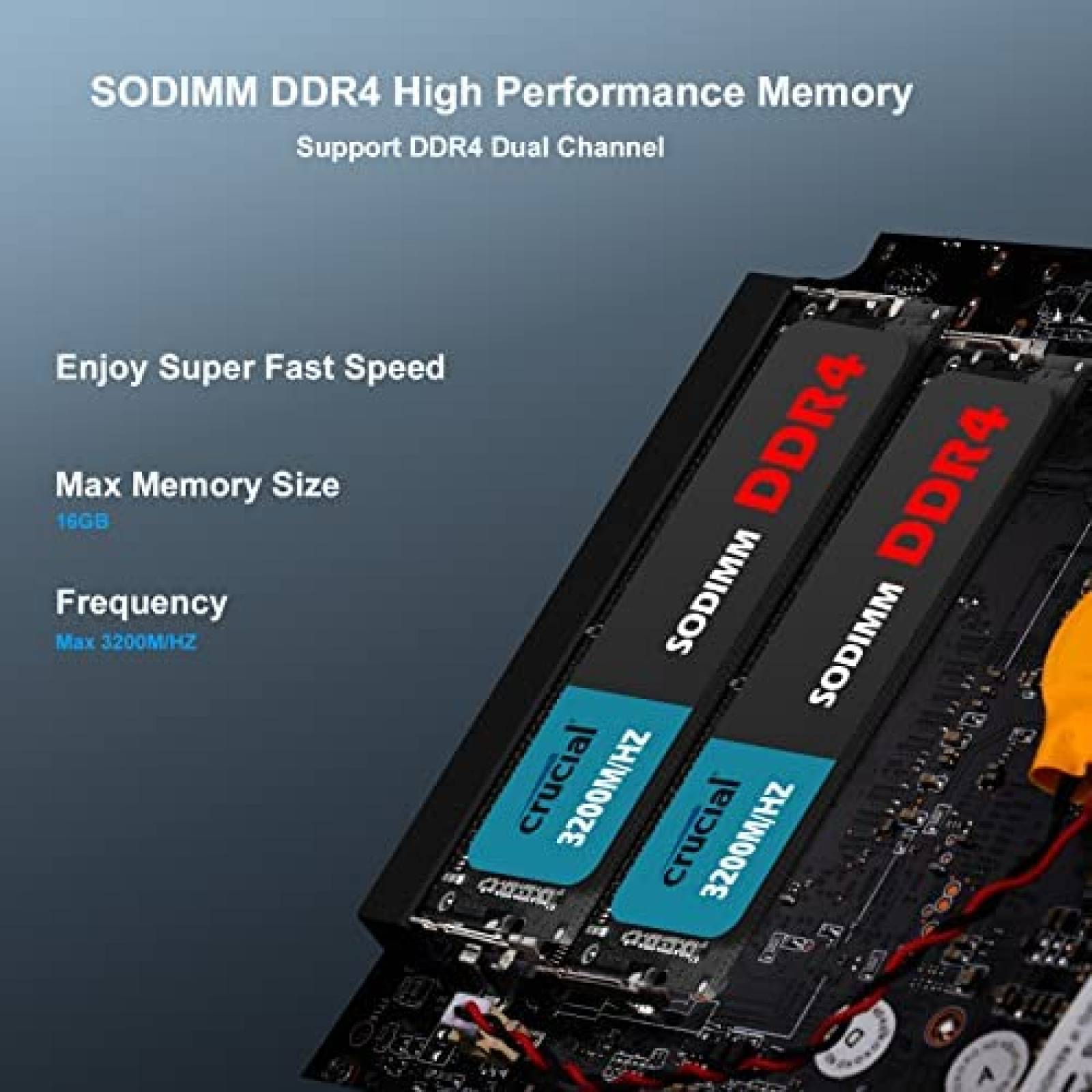 Mini PC AWOW AK50 N5095 8GB 256GB Windows 11 Pro -Negro