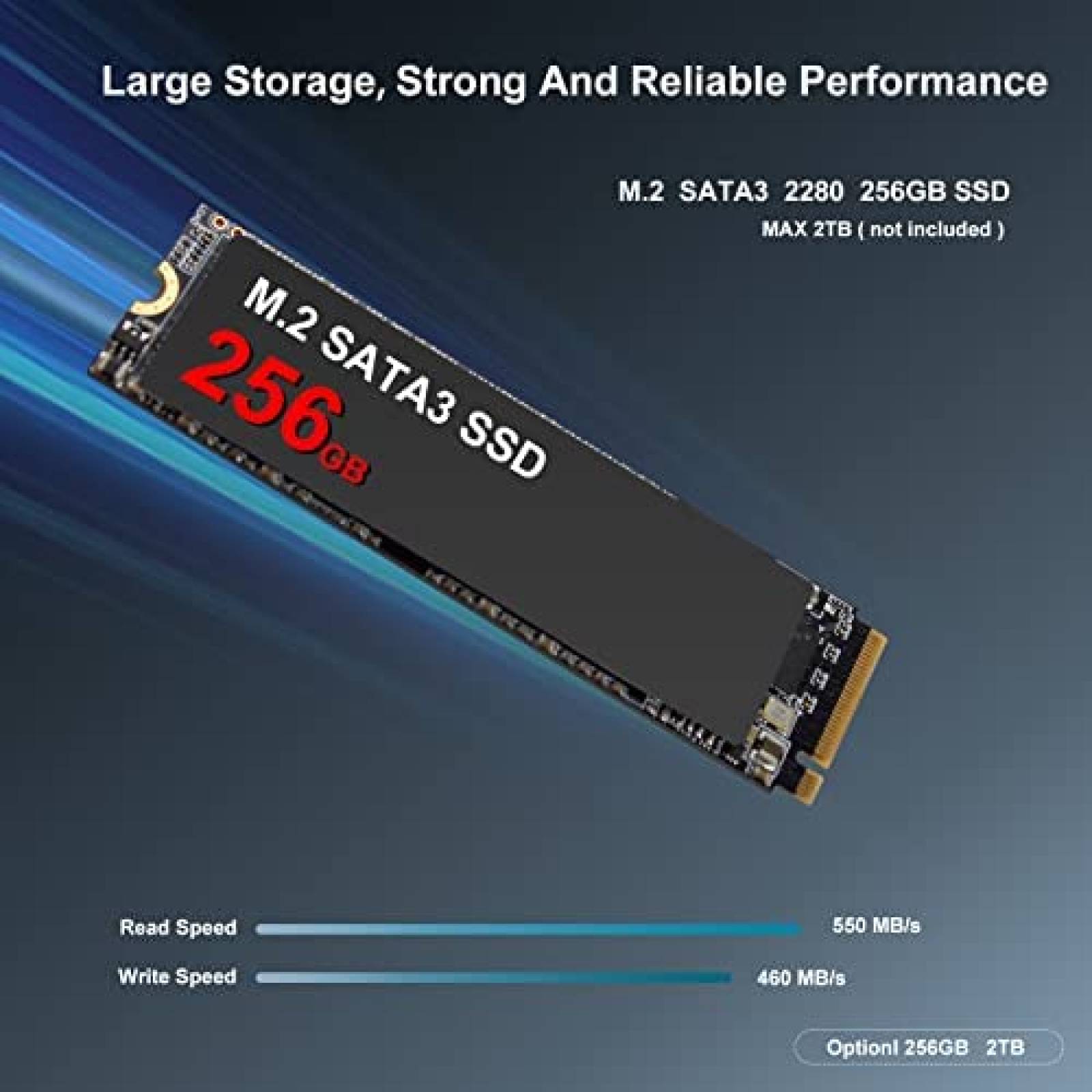 Mini PC AWOW AK50 N5095 8GB 256GB Windows 11 Pro -Negro