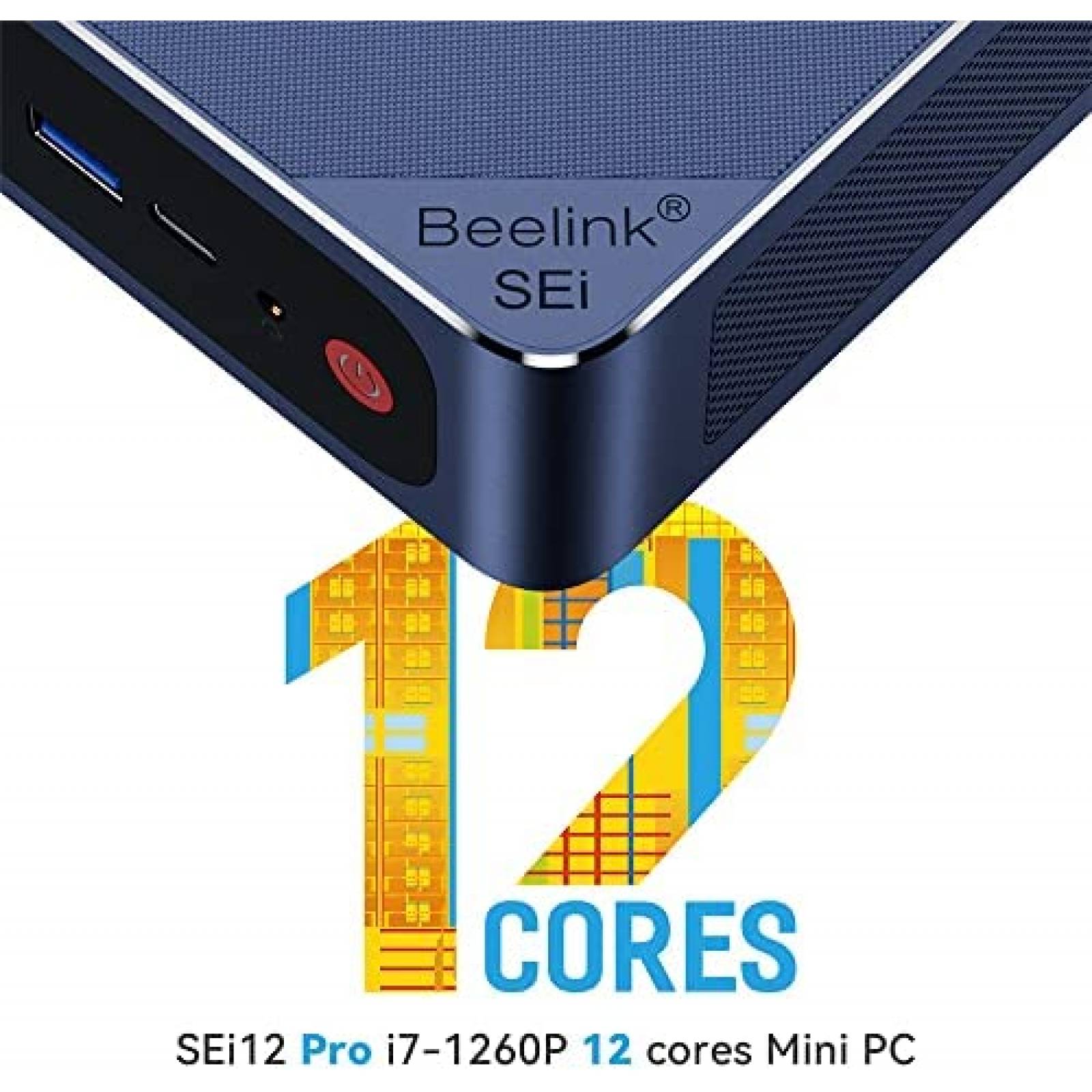 Mini PC Beelink i5 16GB 500GB Windows 11 Pro -Azul Marino