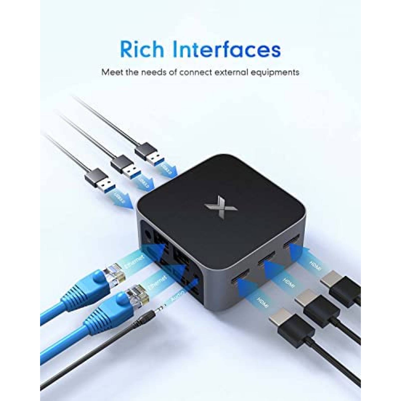 Mini PC OASLOA Celeron N5105 8GB 256GB Windows 11 Pro -Negro