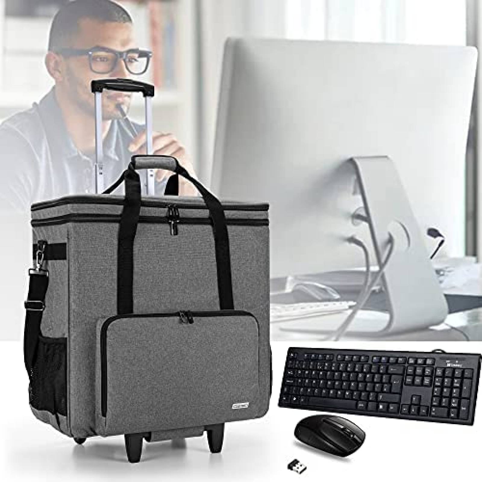 Funda De Transporte PC Escritorio CURMIO Desmontable -Negro