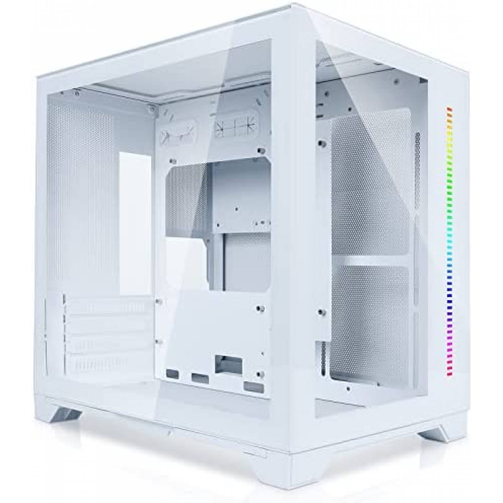 Gabinete PC GIM Resistente Vidrio Templado -Blanco