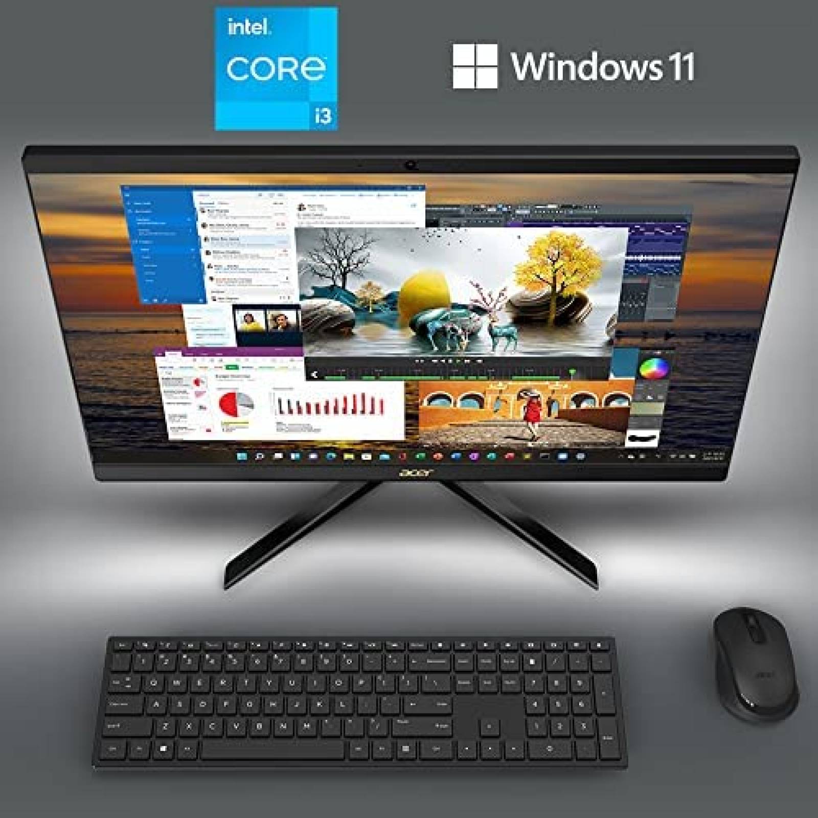 Computadora Acer Aspire C24 23.8'' Intel Core i3 8GB 512GB