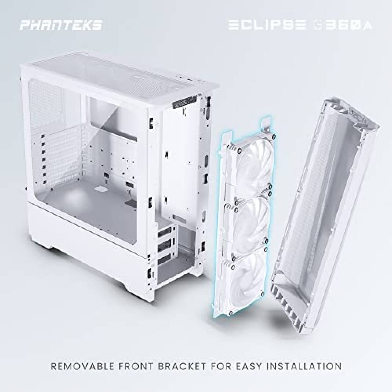Caja de Computadora Phanteks Eclipse G360A Gamer DRGB Blanco
