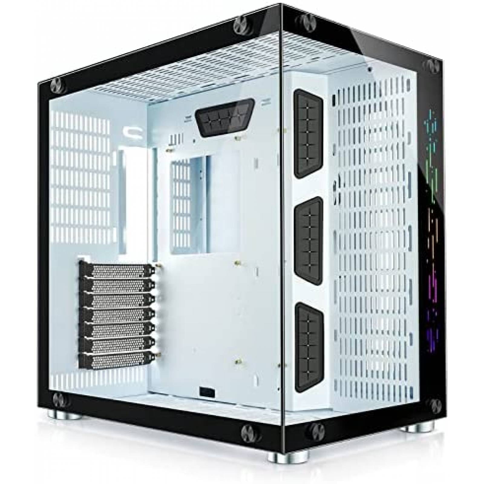 Gabinete PC GIM Resistente Vidrio Templado RGB -Negro
