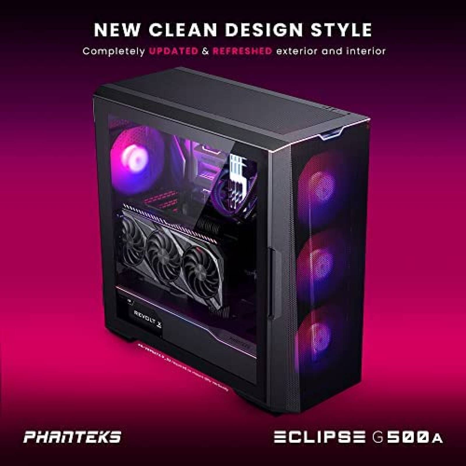 Caja de Computadora Phanteks Eclipse G500A DRGB -Negro