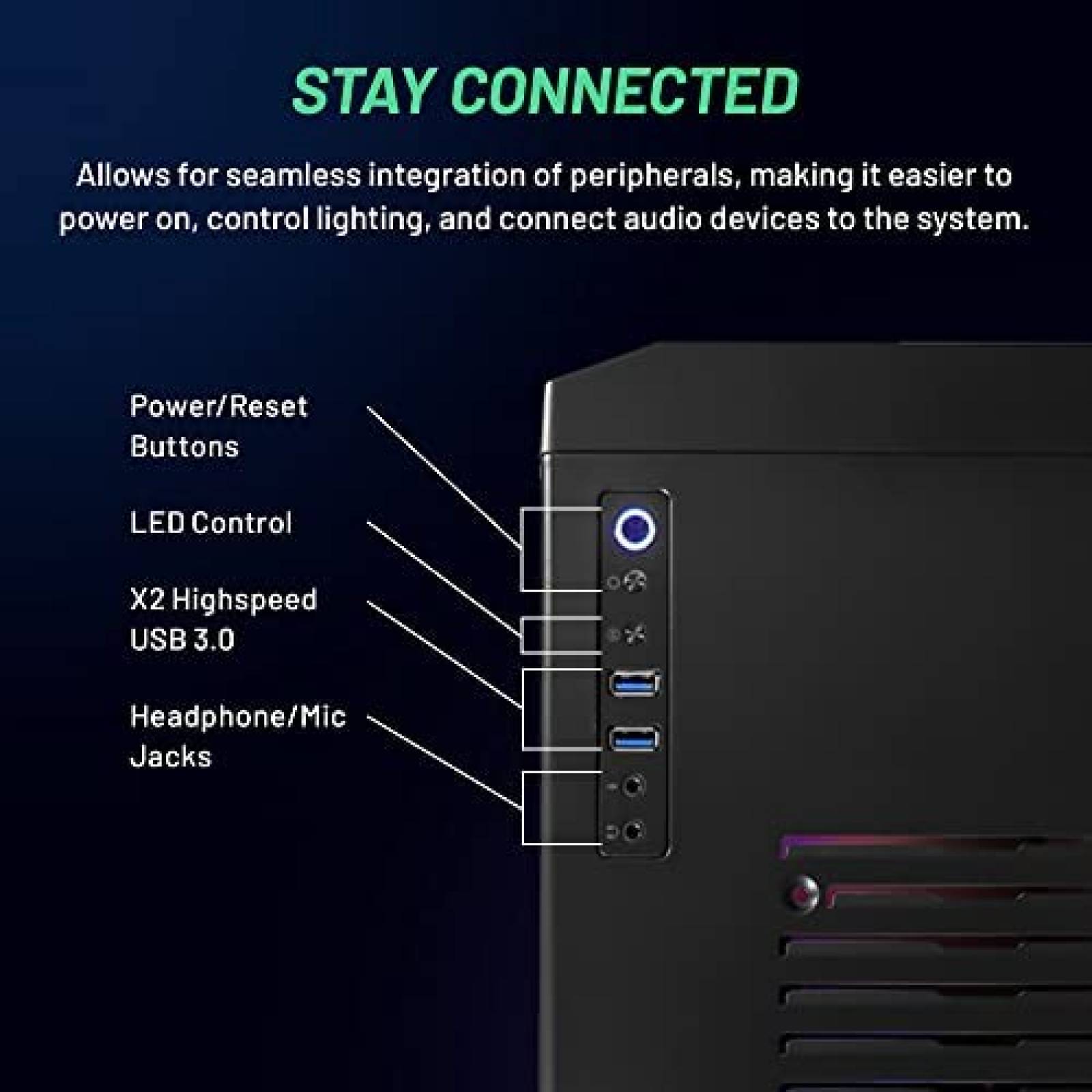 PC Gamer Skytech Blaze i5 2.5GHz RTX 3060 16GB RAM 500GB