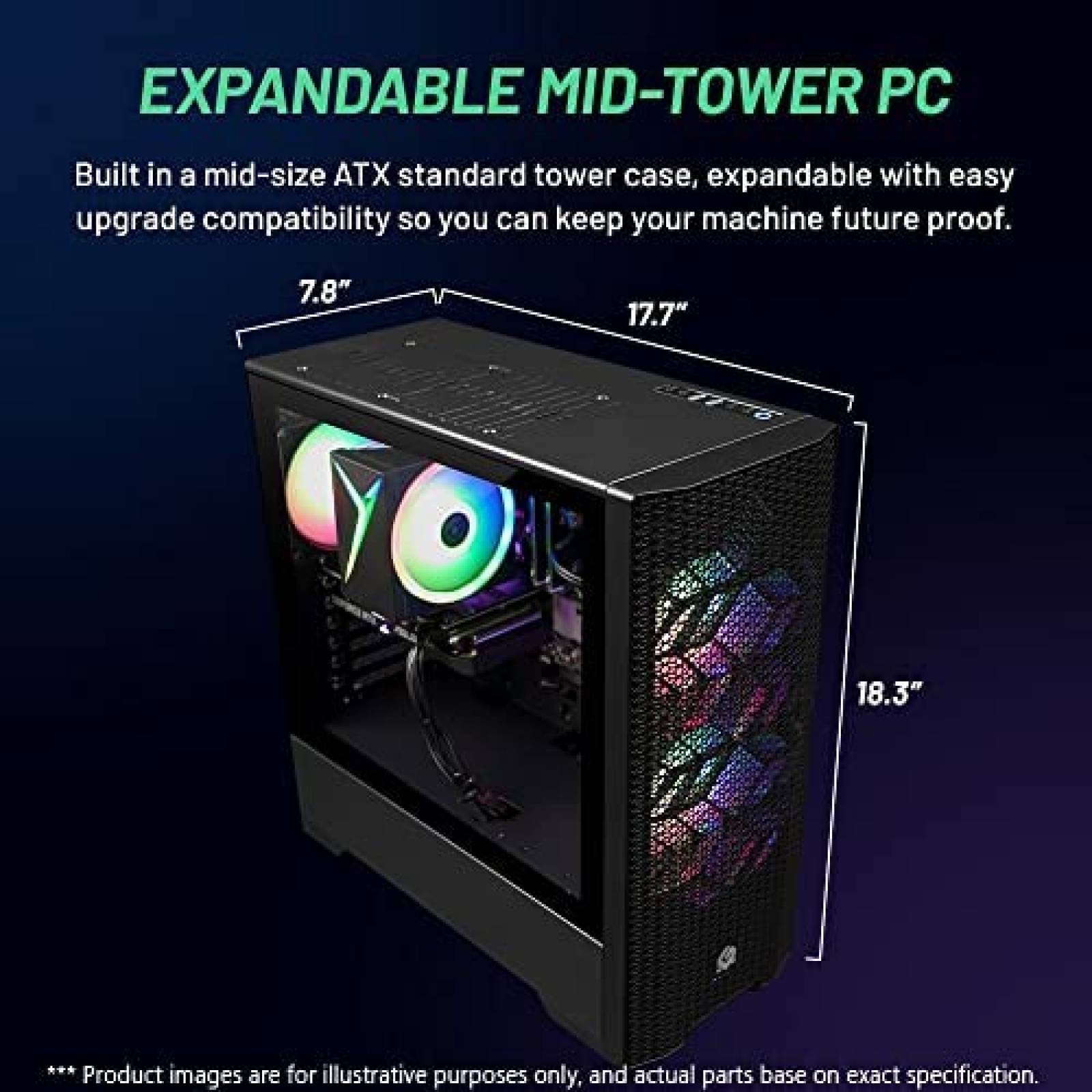 PC Gamer Skytech Blaze i5 2.5GHz RTX 3060 16GB RAM 500GB