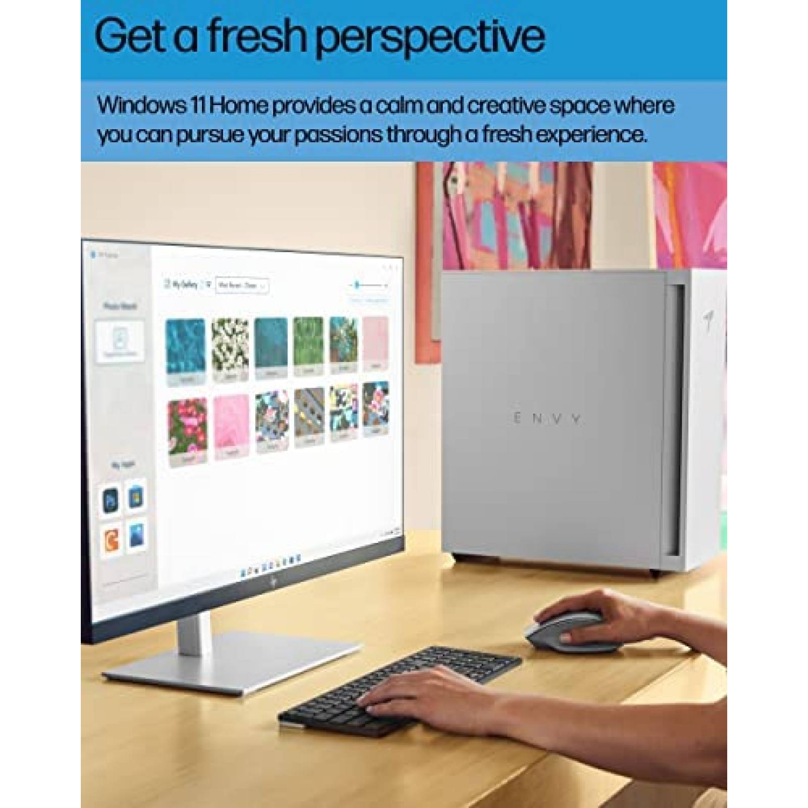 Desktop HP i9 RTX 3070 16GB 1TB W11H Bluetooth -Blanco