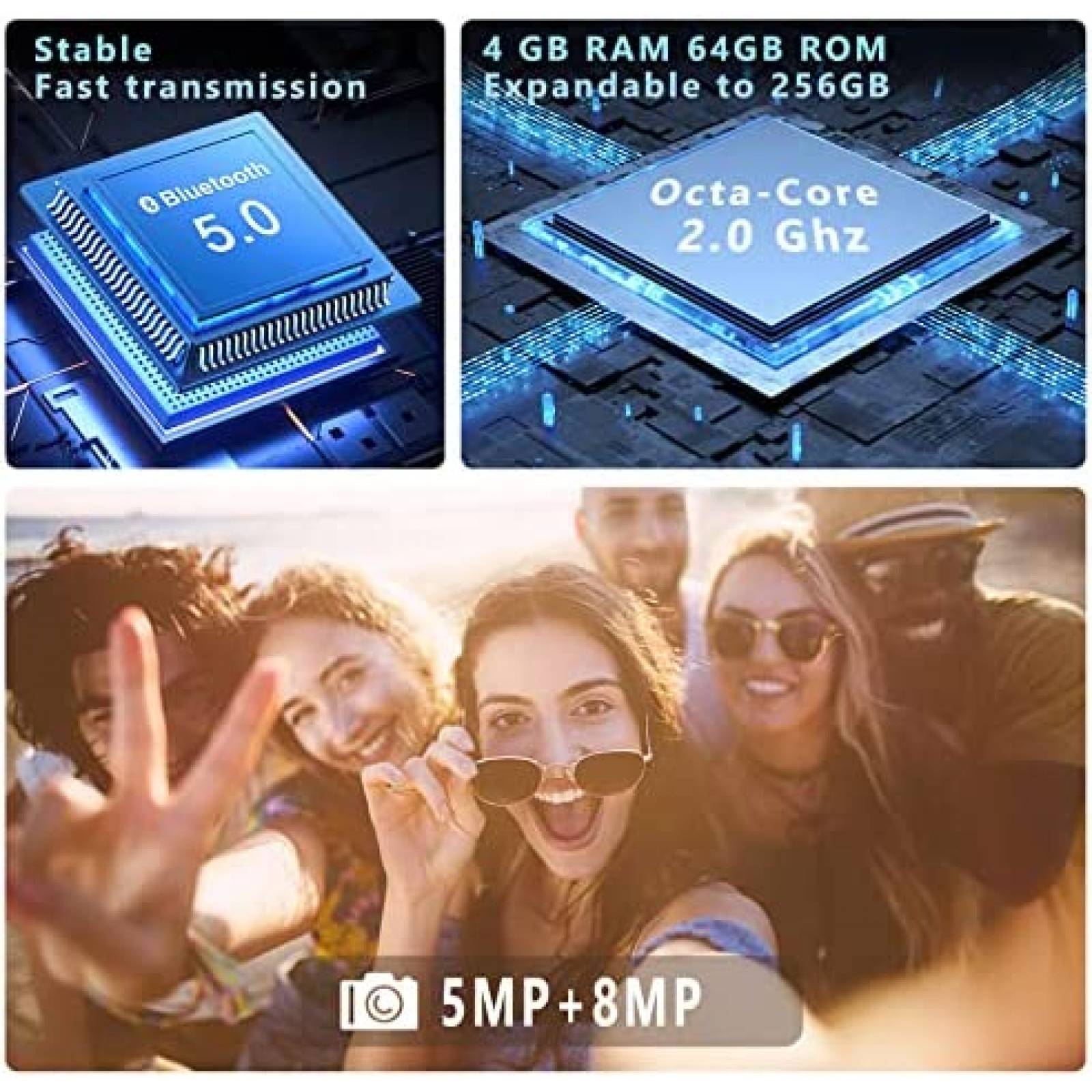 Tablet YESTEL T13 10.1'' OctaCore 4GB RAM 64GB ROM -Gris