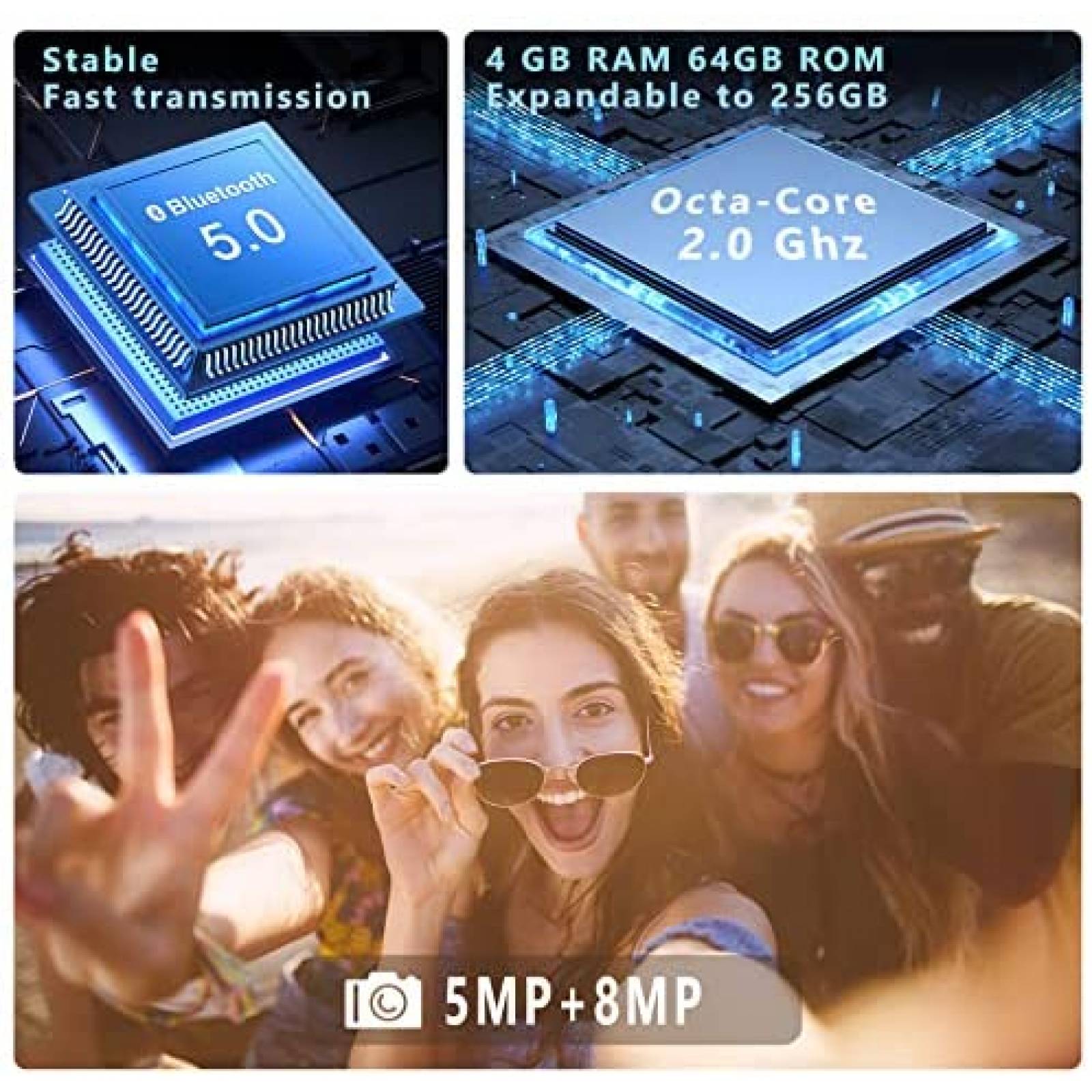 Tablet YESTEL T13 10.1'' OctaCore 4GB RAM 64GB ROM -Blanco