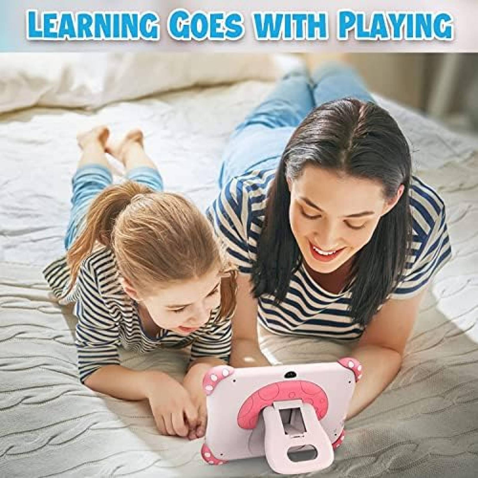 Tablet para Niños TOPELOTEK V77 7'' 2GB RAM 32GB -Rosa