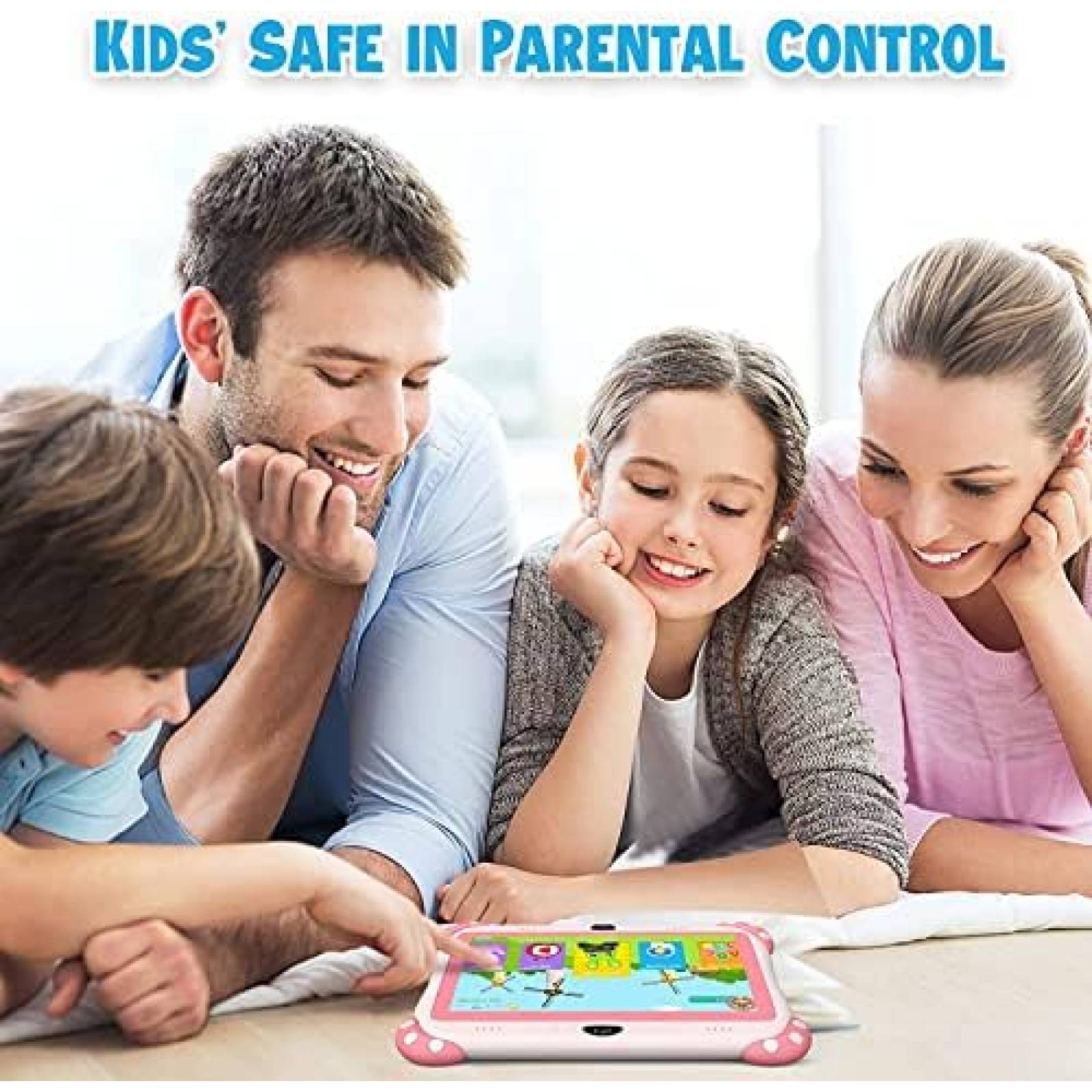 Tablet para Niños TOPELOTEK V77 7'' 2GB RAM 32GB -Rosa