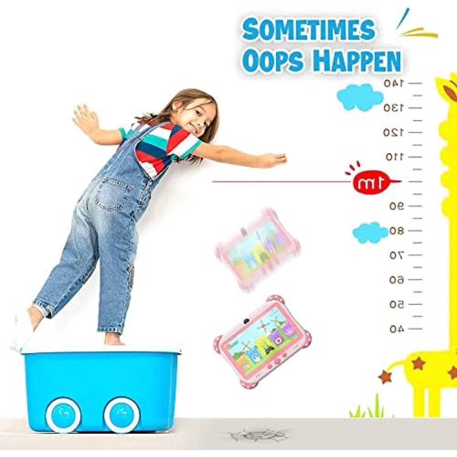 Tablet para Niños TOPELOTEK V77 7'' 2GB RAM 32GB -Rosa