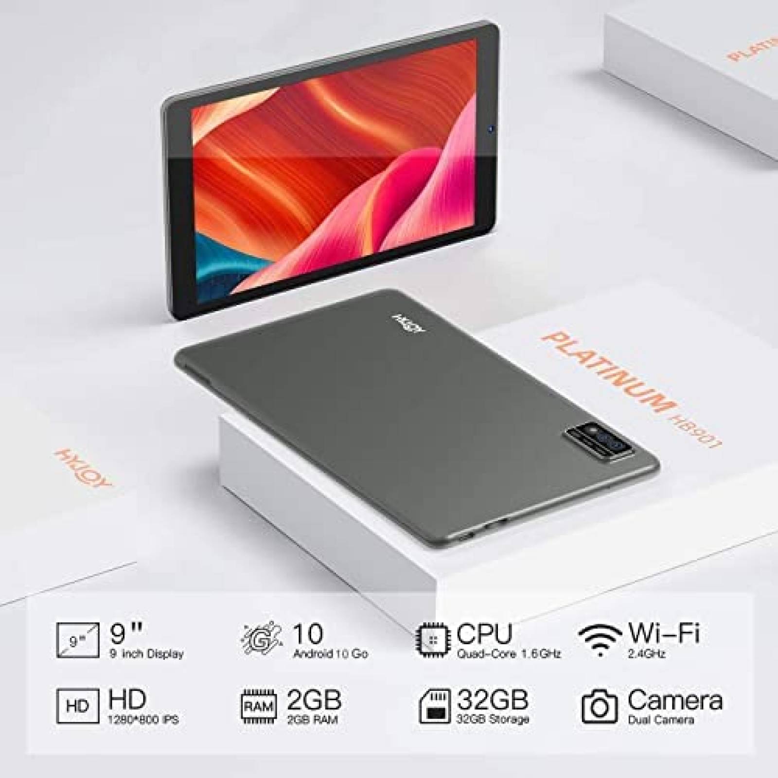 Tablet Hyjoy TP901 9'' IPS 2GB RAM 32GB 4000mAh -Gris