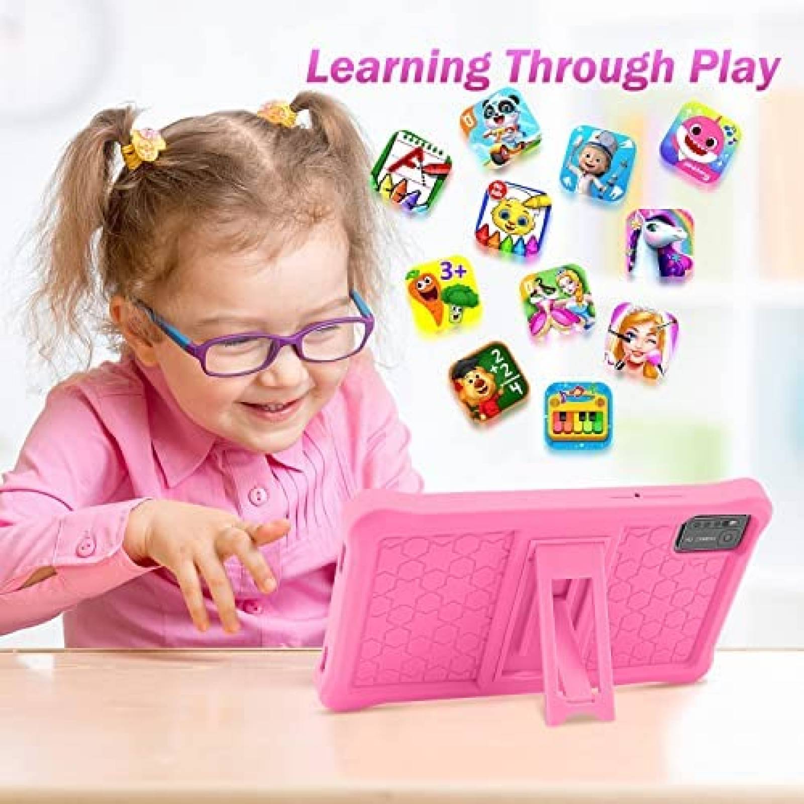 Tablet para Niños SANNUO K101 7'' 3GB RAM 32GB 4000mAh -Rosa